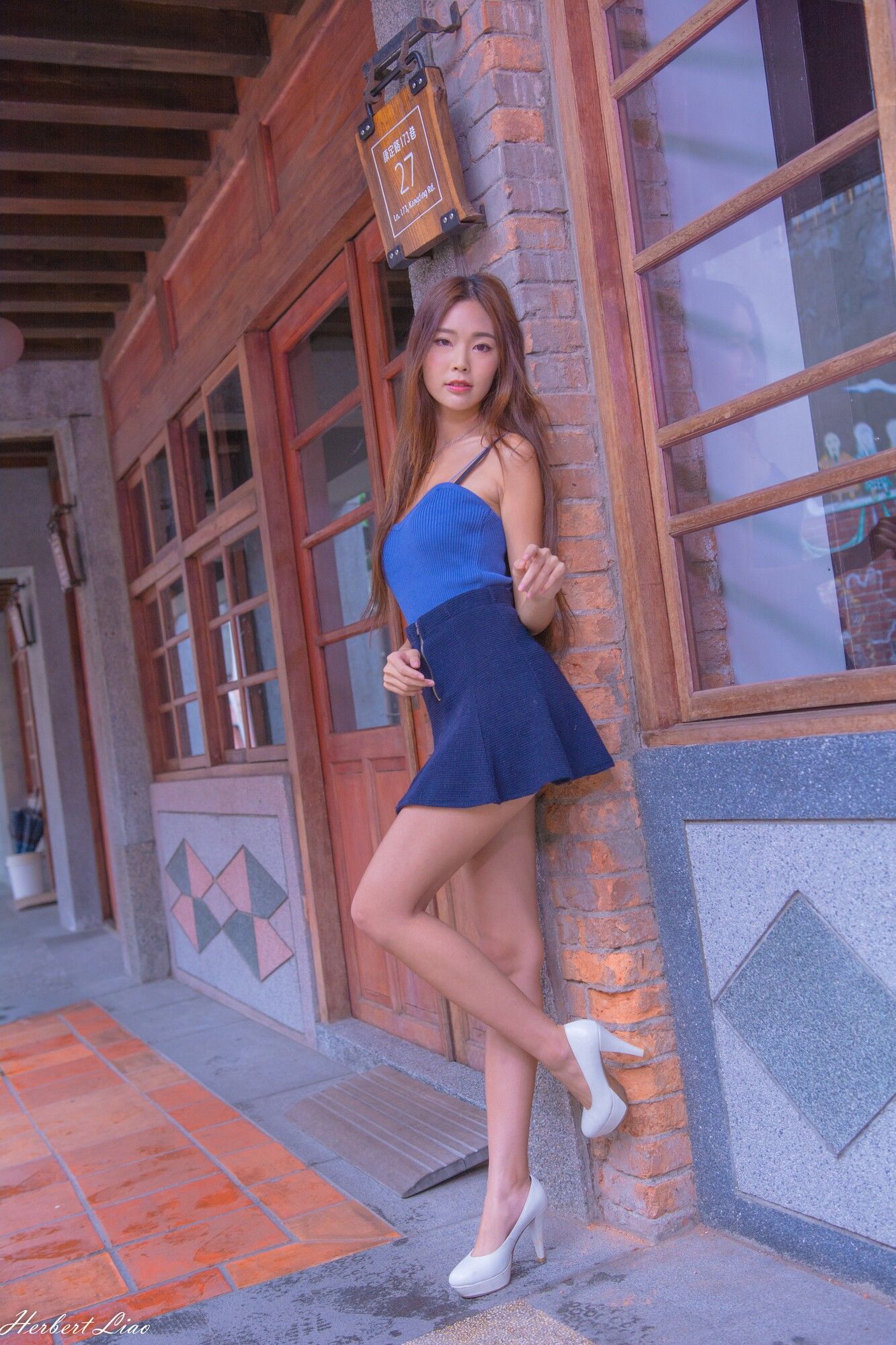 黄上晏《剝皮寮~超短裙外拍》-图48