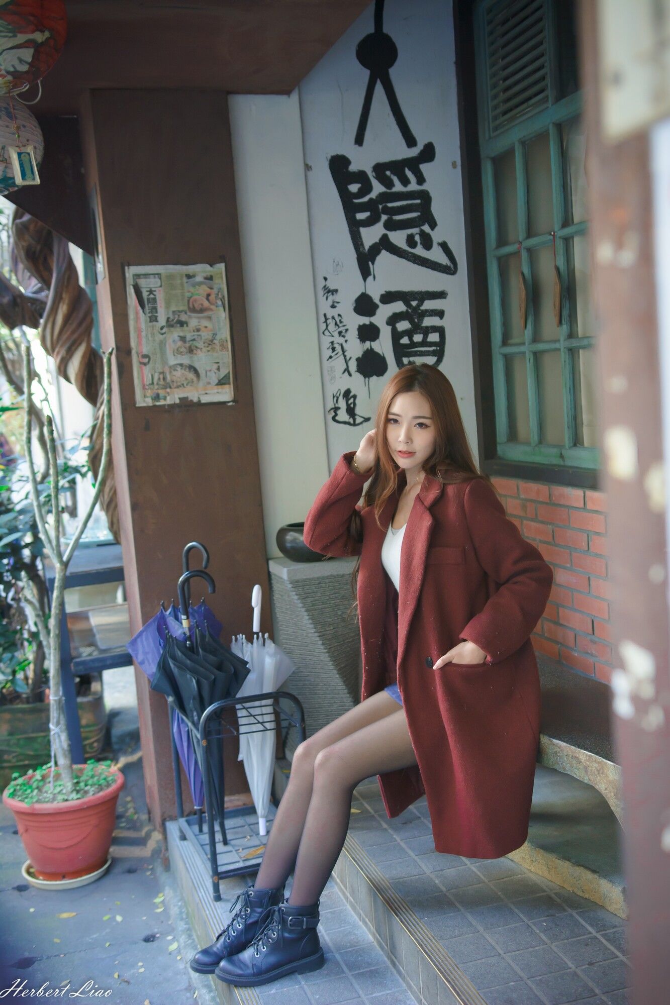 黄上晏《古亭站周邊~风衣正妹》-图19