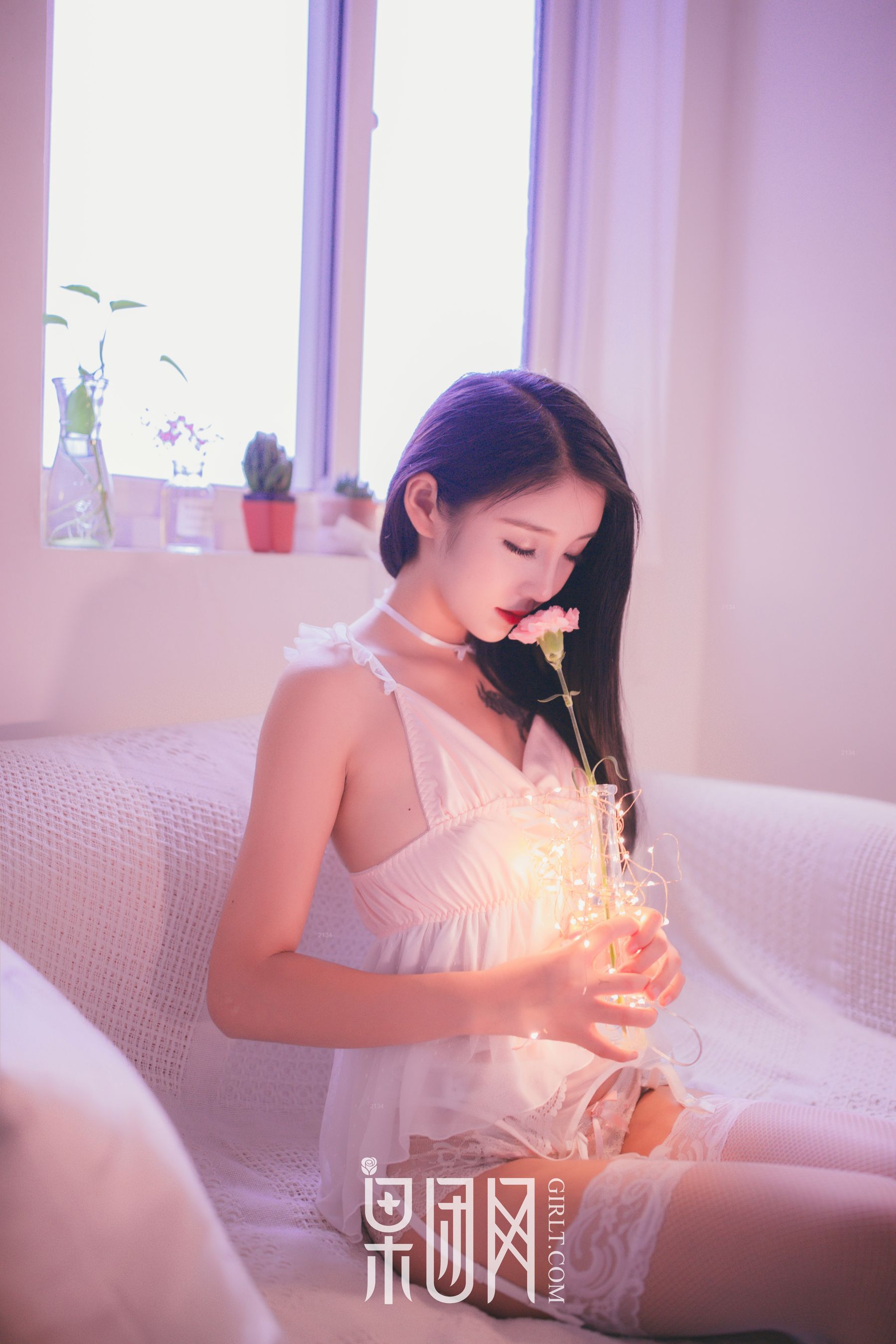 《清纯女神身着白纱，妩媚动人！》  No.027-图17