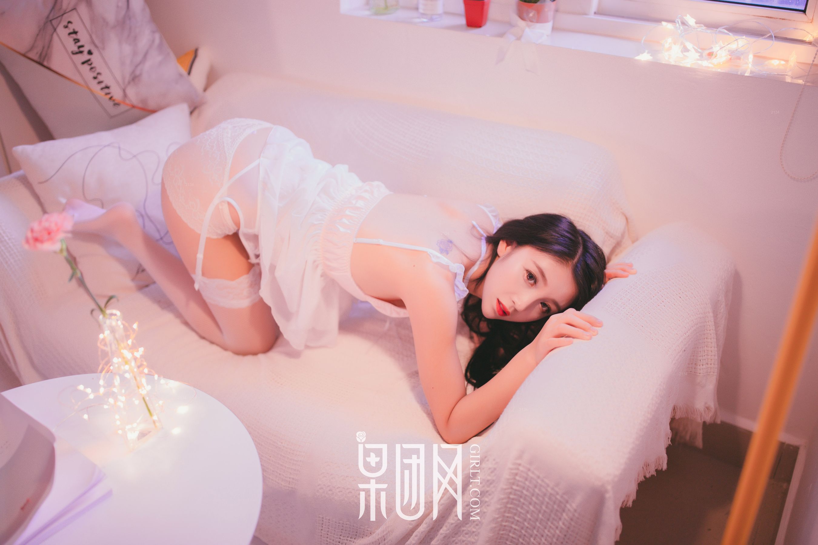《清纯女神身着白纱，妩媚动人！》  No.027-图27