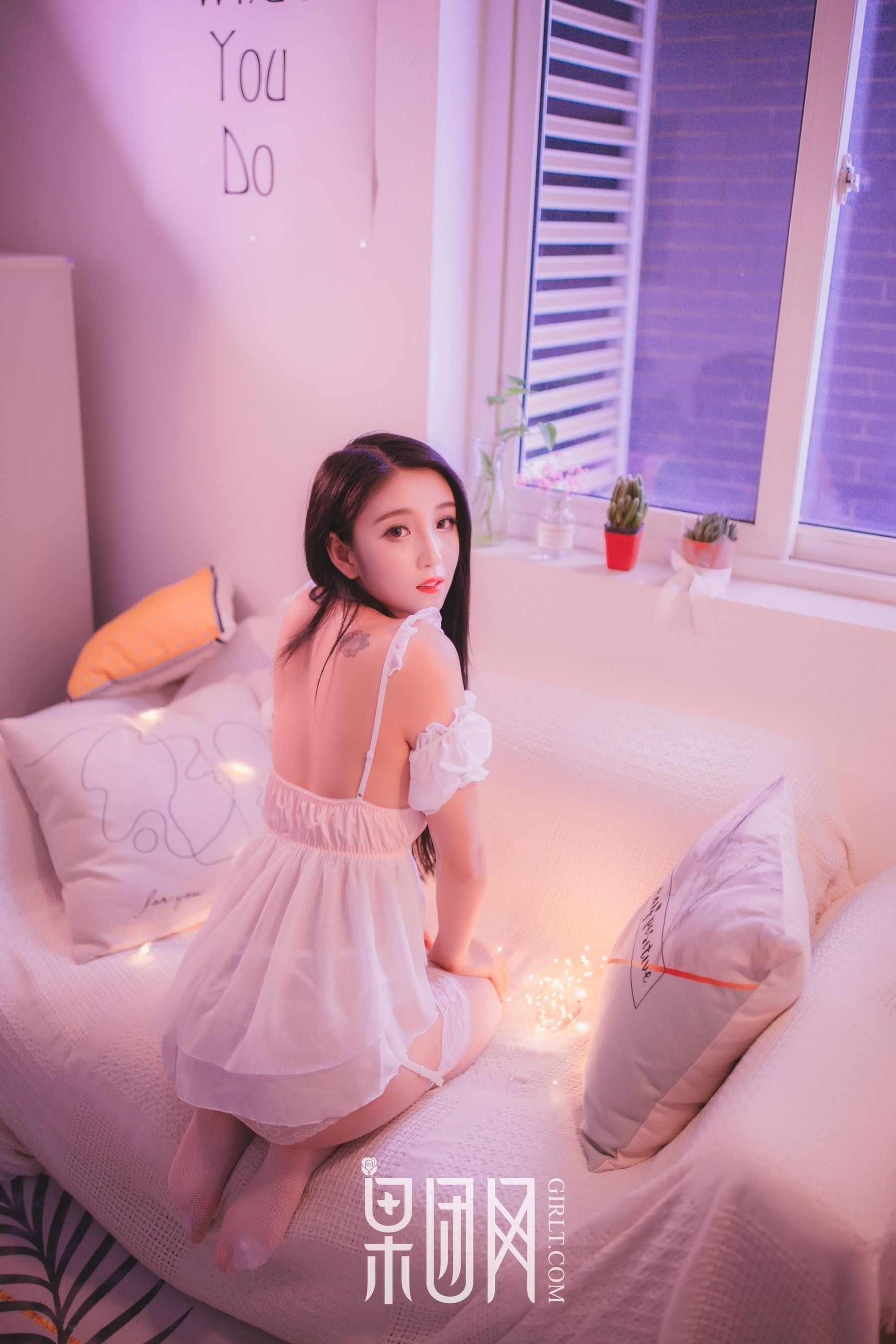 《清纯女神身着白纱，妩媚动人！》  No.027-图8