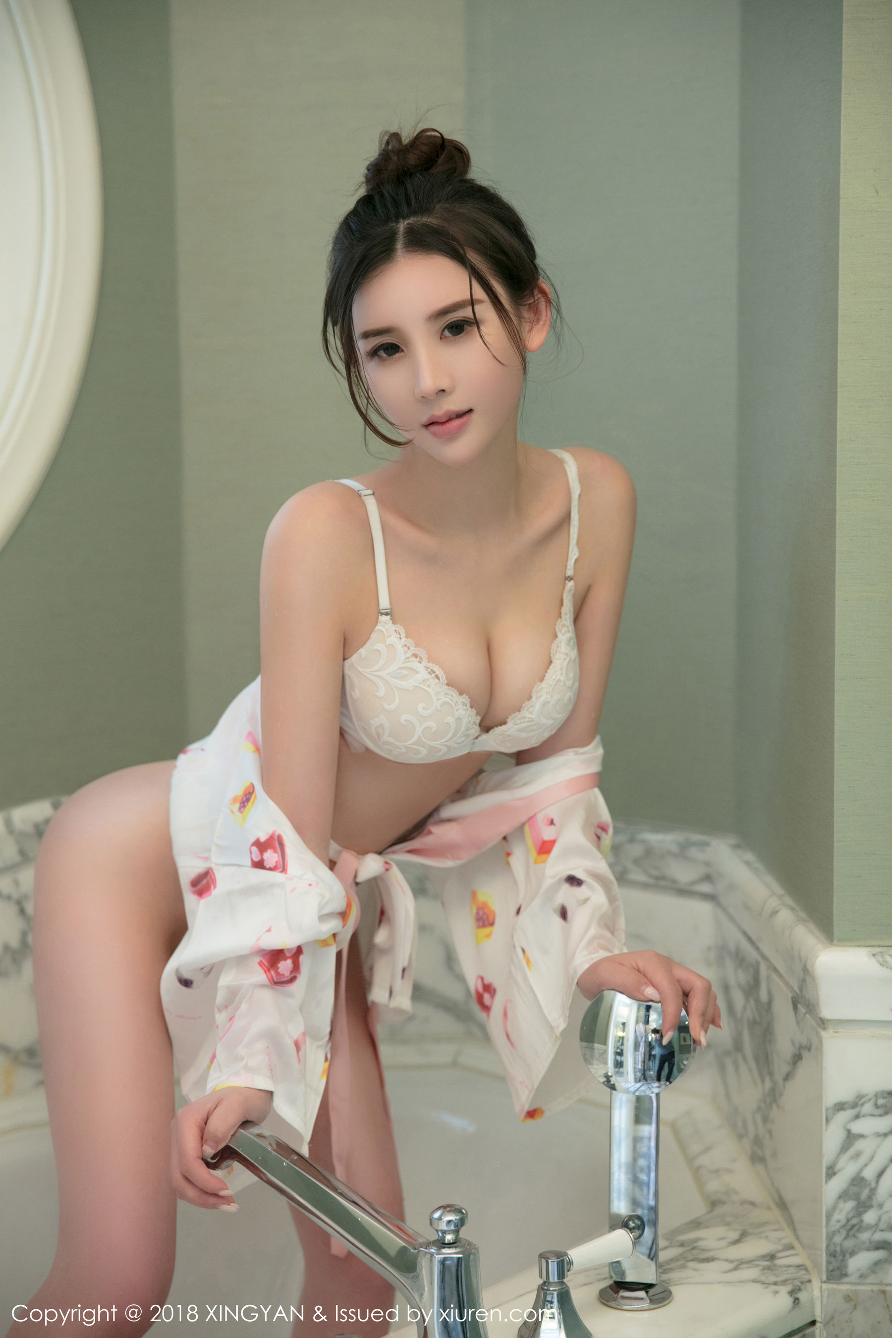 韩雨嘉《连体黑丝+浴室诱惑》  Vol.054-图30
