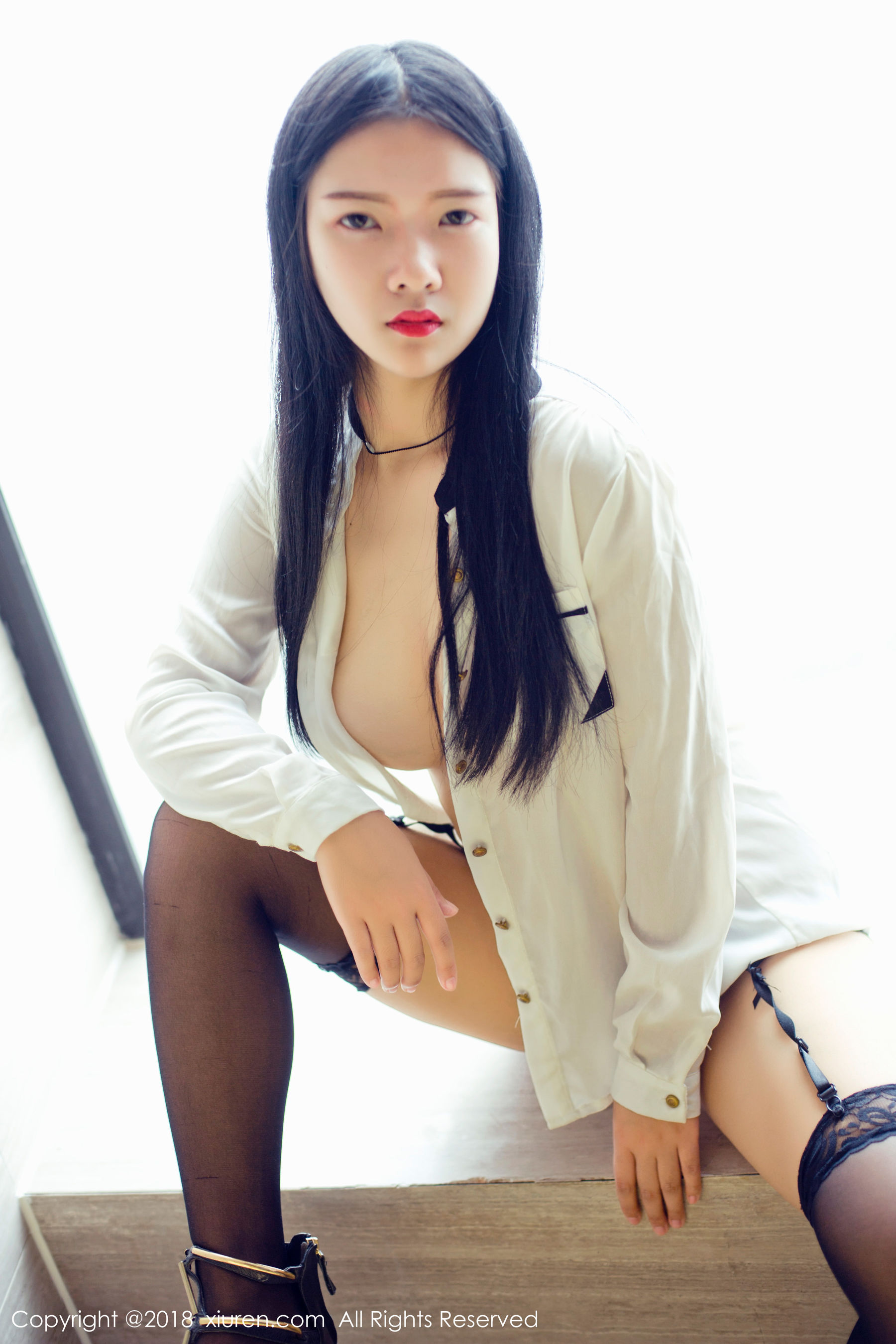 凌希儿《高冷欧码学生妹》  No.1008-图4