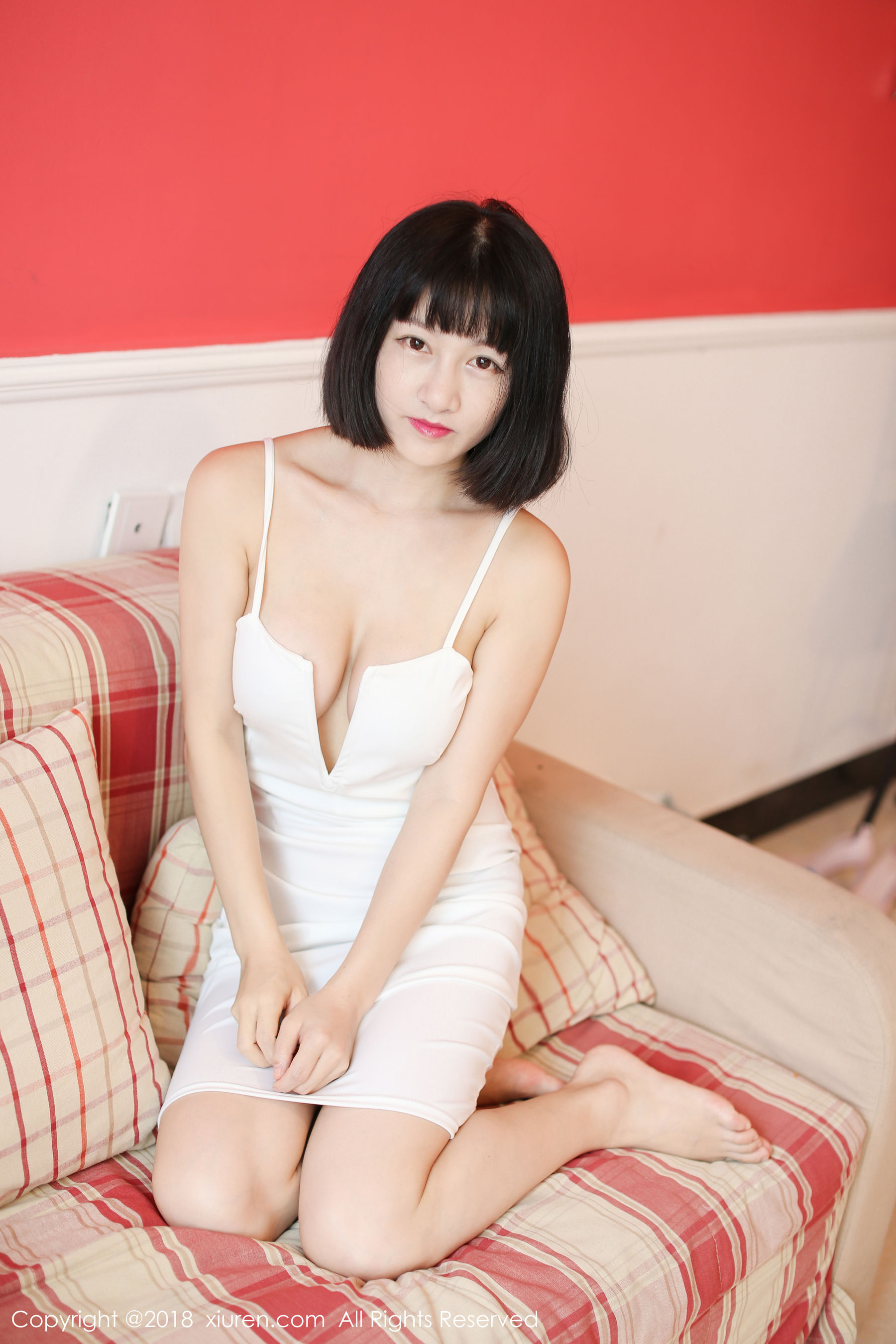 模特小探戈《美胸内衣+性感吊带裙》  No.1012-图15