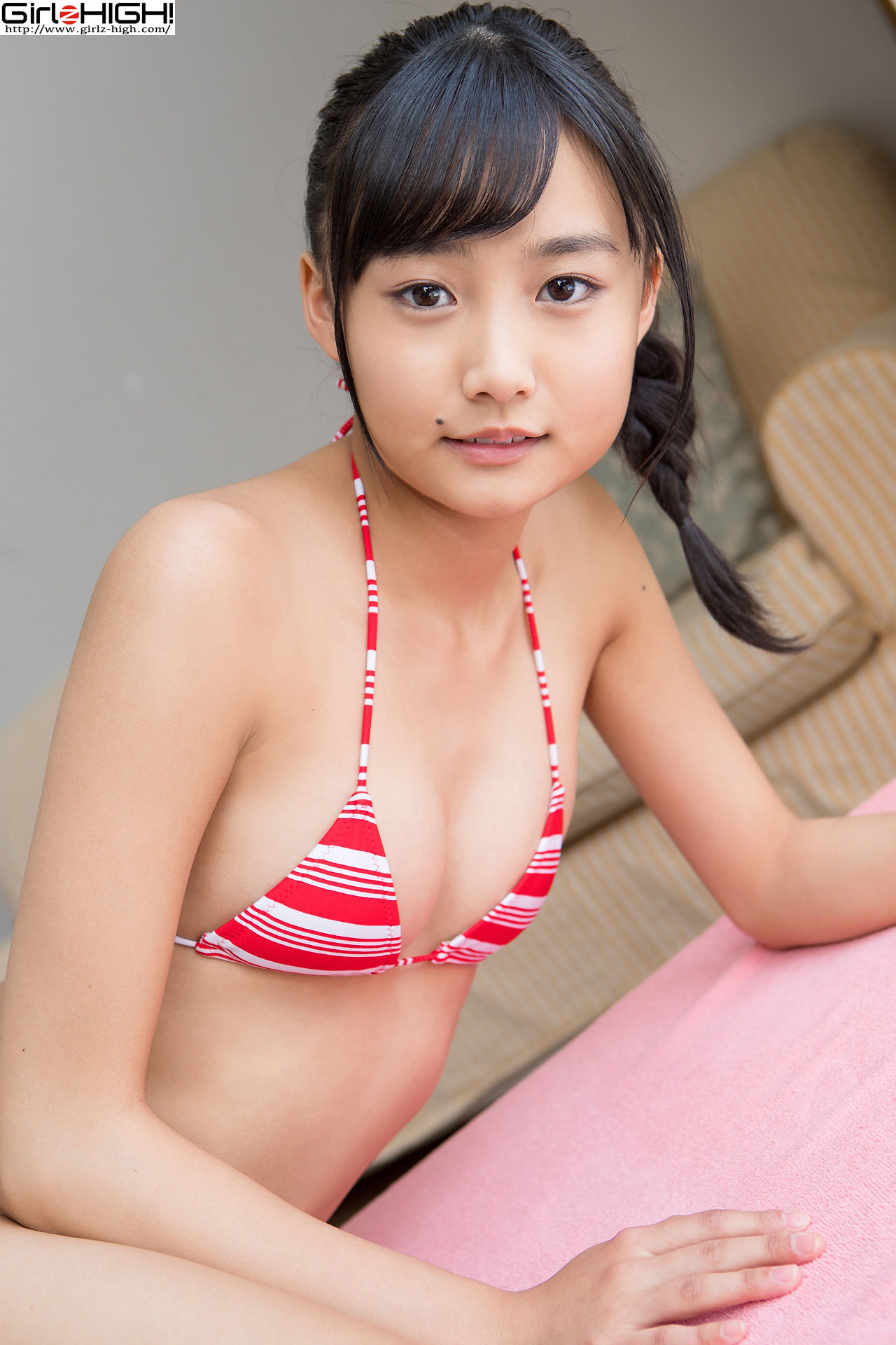 西野花恋《美少女学園》赤ビキニ-图28