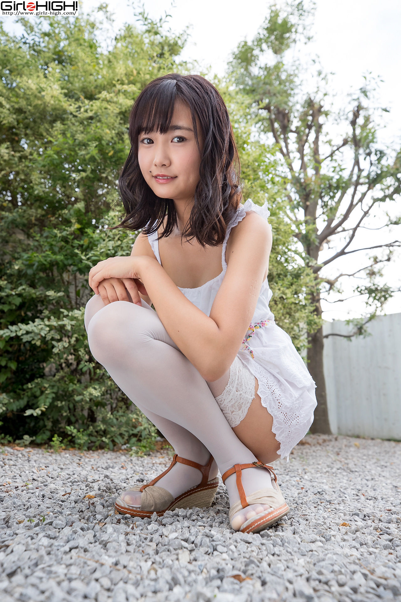 西野花恋《ニーハイコレクション》 白ワンピース-图12