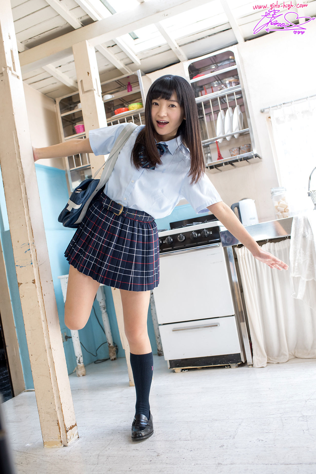 西永彩奈 Ayana Nishinaga - 校服少女的诱惑 - ghwb_003_001-图0