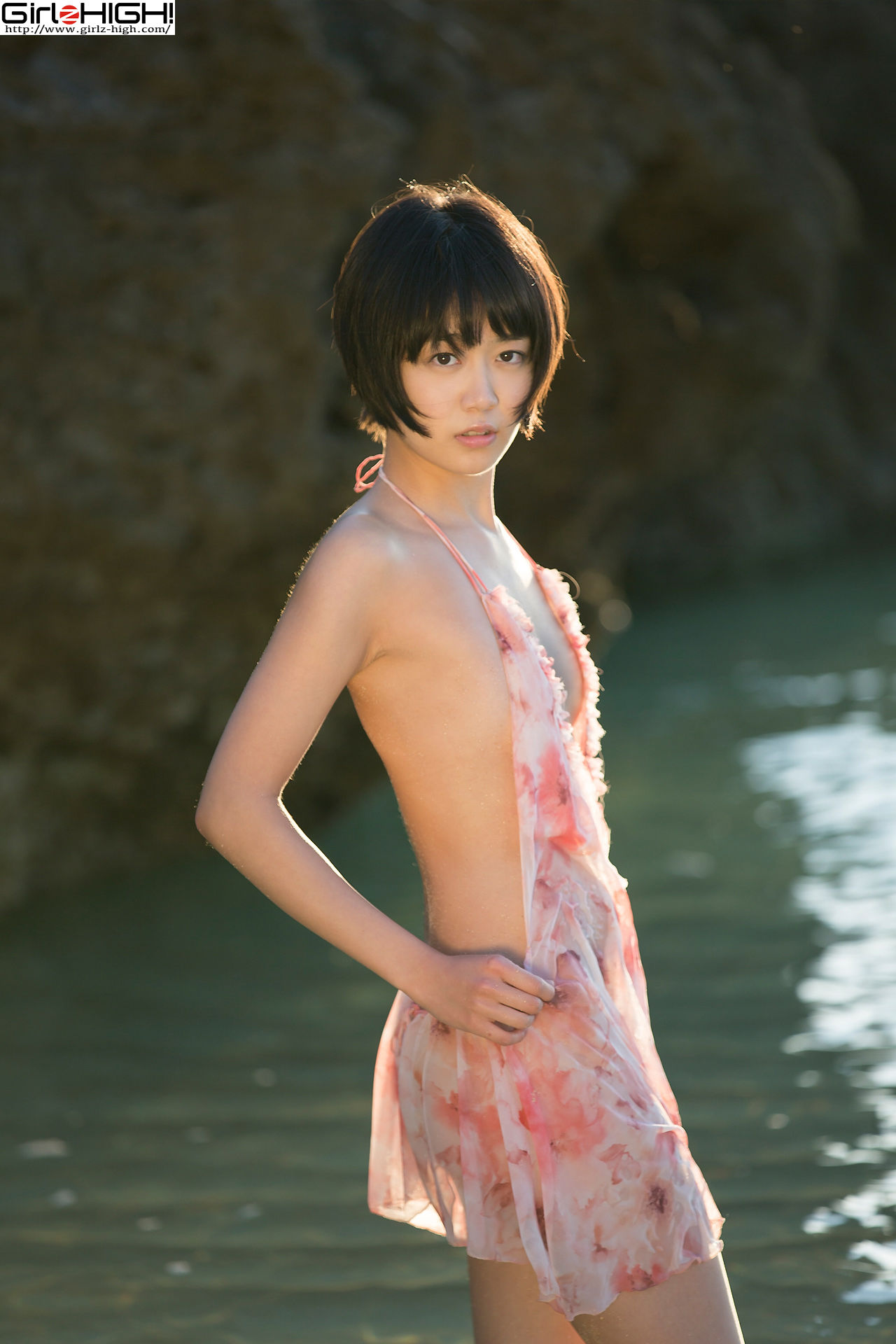Koharu Nishino 西野小春 - 海边镂空少女 - bkoh_004_003-图9