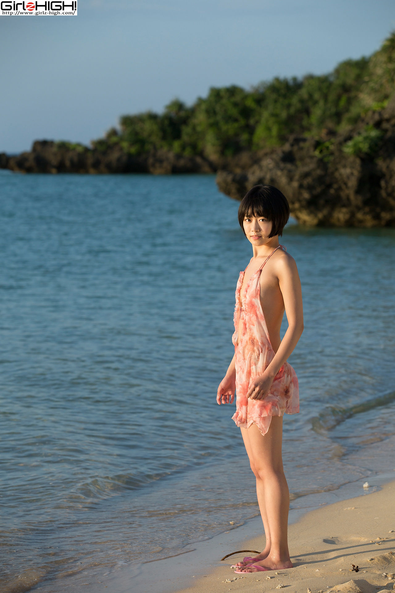Koharu Nishino 西野小春 - 海边镂空少女 - bkoh_004_003-图1