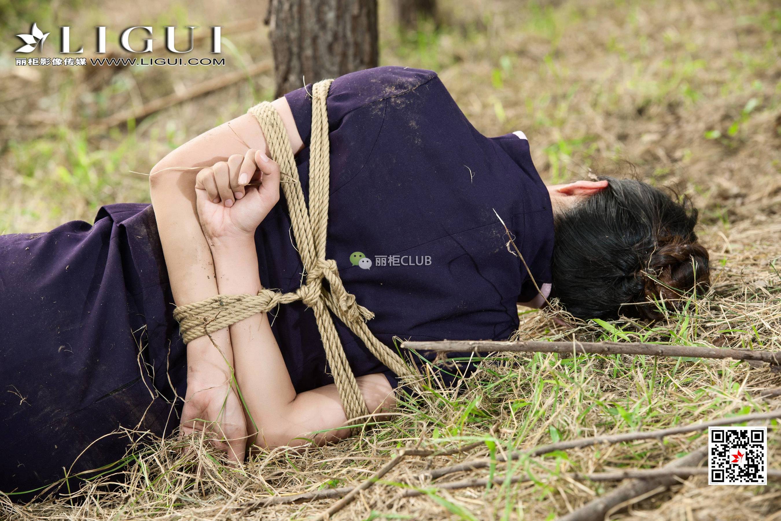 腿模思彤《外拍绳艺人体摄影》  网络丽人-图9