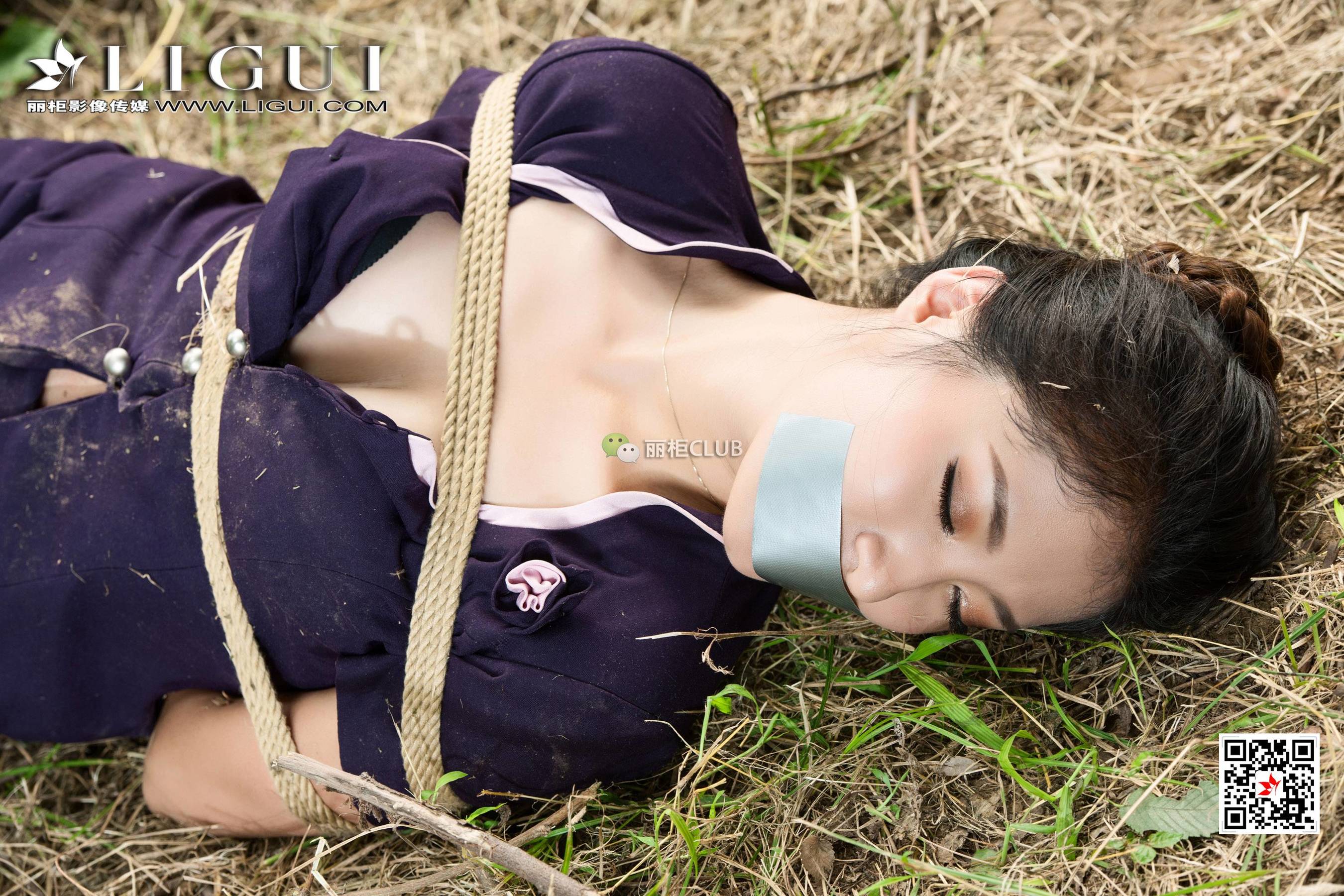 腿模思彤《外拍绳艺人体摄影》  网络丽人-图17