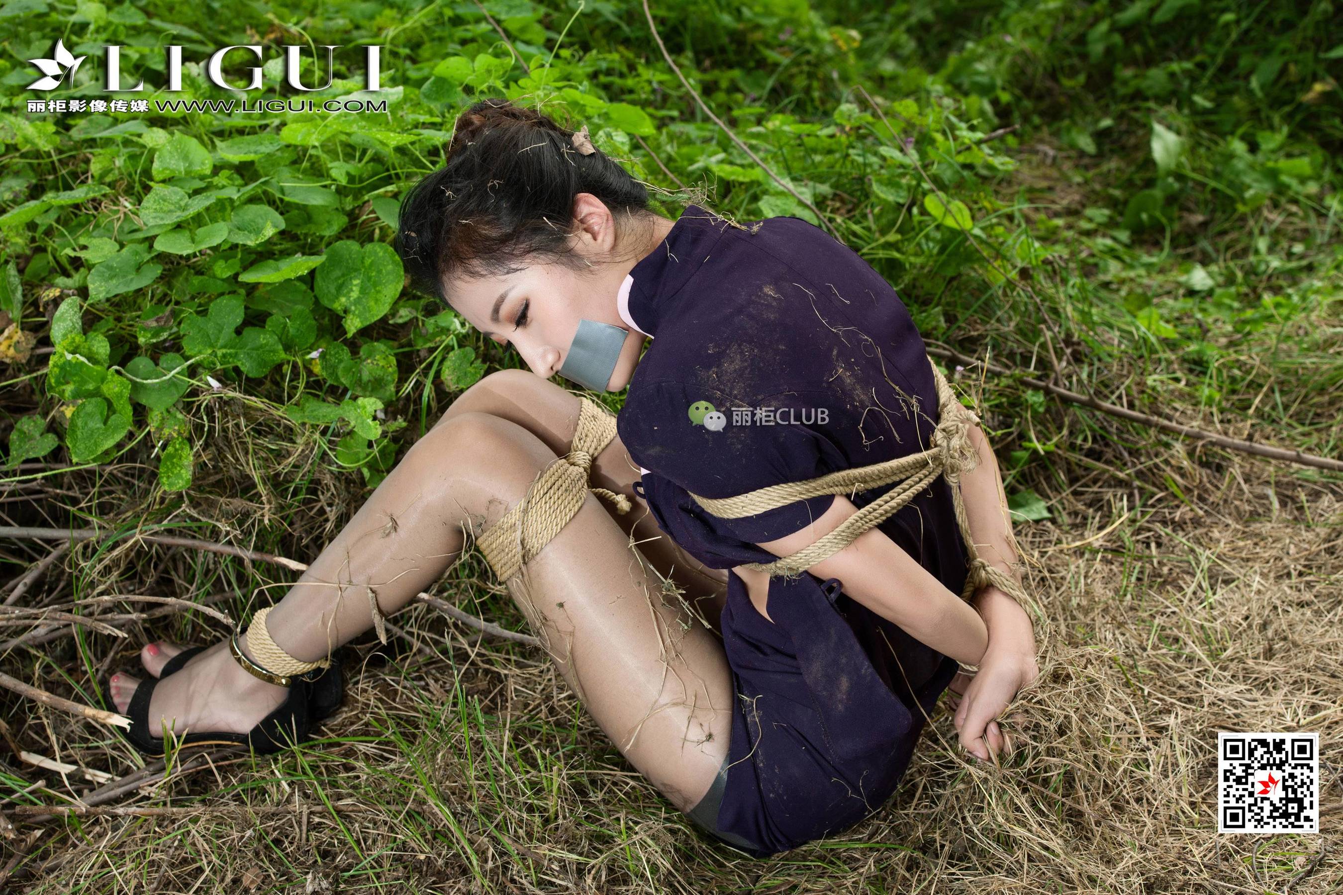 腿模思彤《外拍绳艺人体摄影》  网络丽人-图27