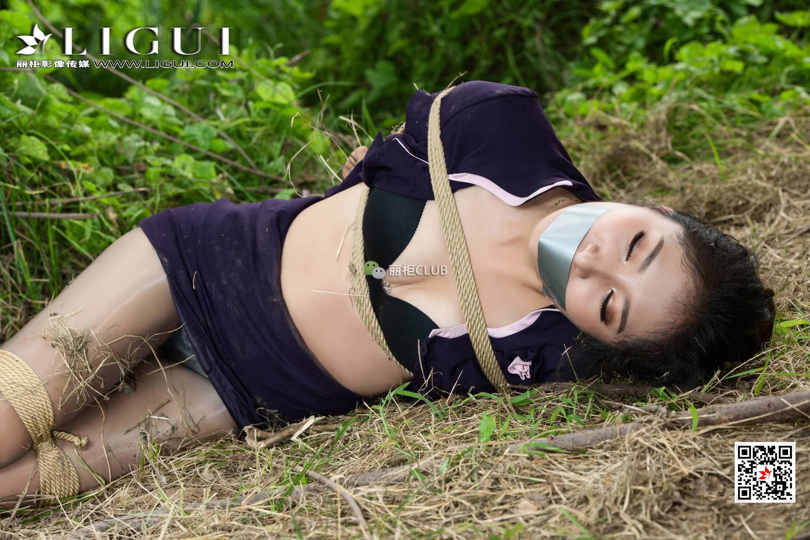 腿模思彤《外拍绳艺人体摄影》  网络丽人-图32