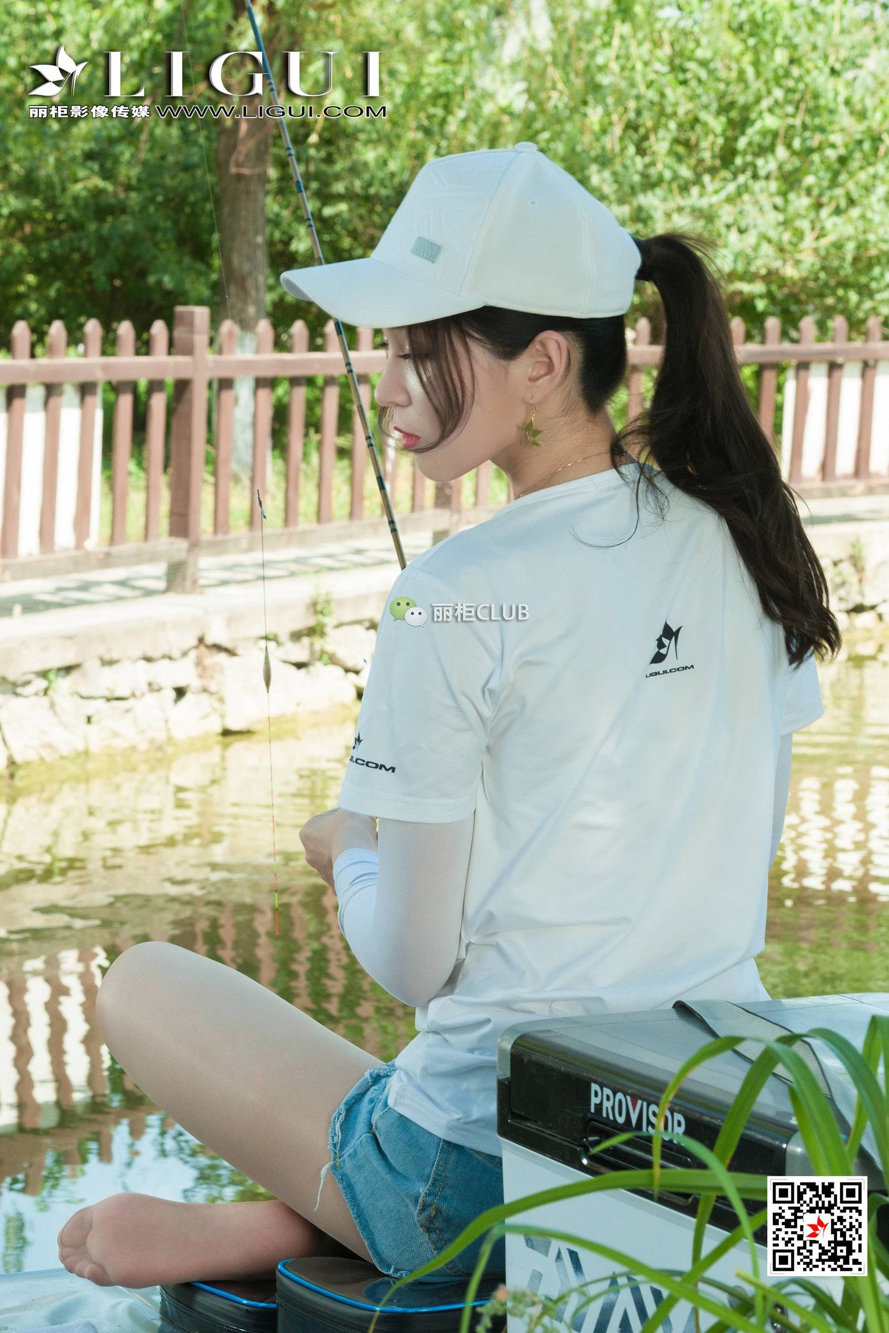 足模小戈《钓鱼小妹丝足》  网络丽人-图6