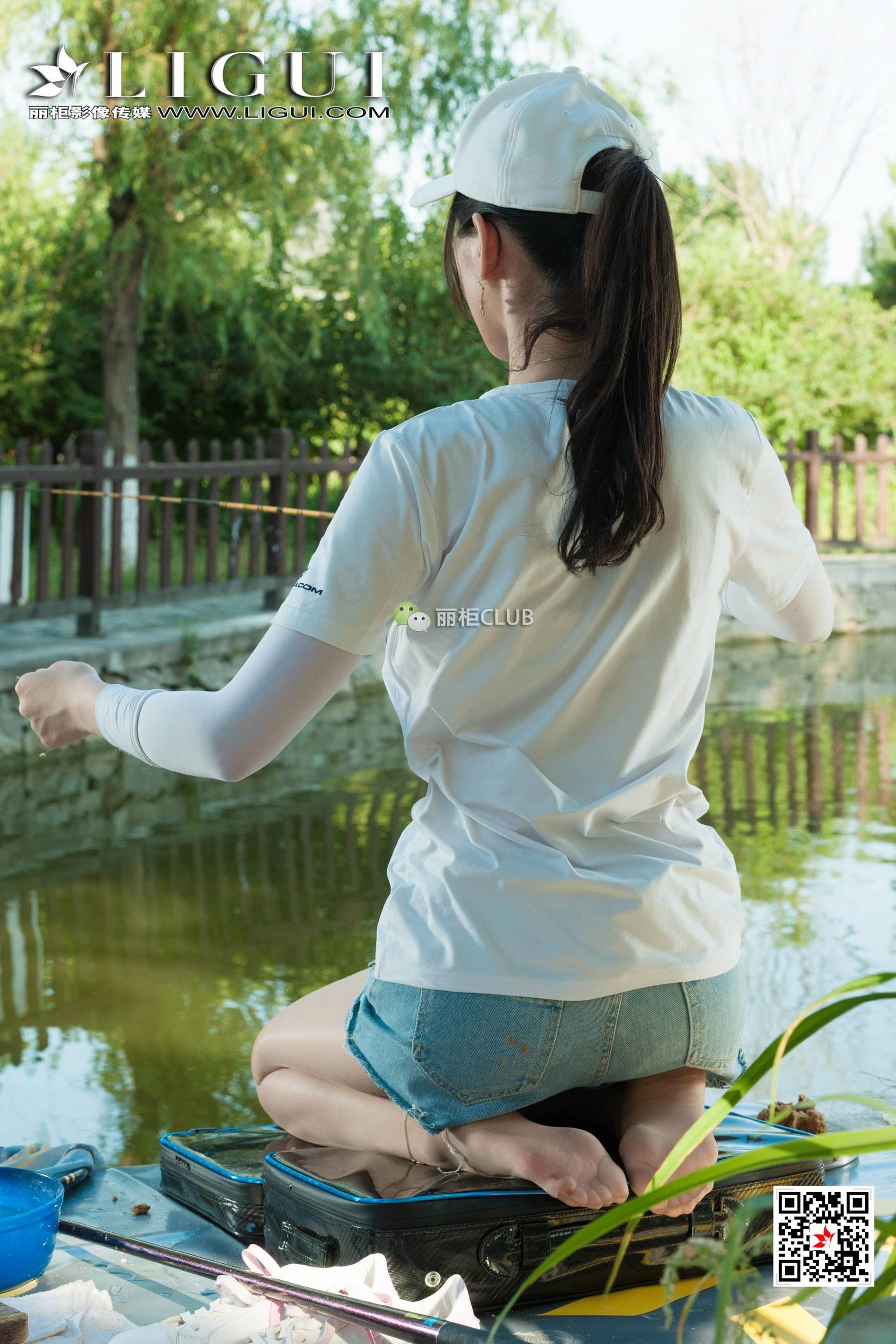足模小戈《钓鱼小妹丝足》  网络丽人-图73
