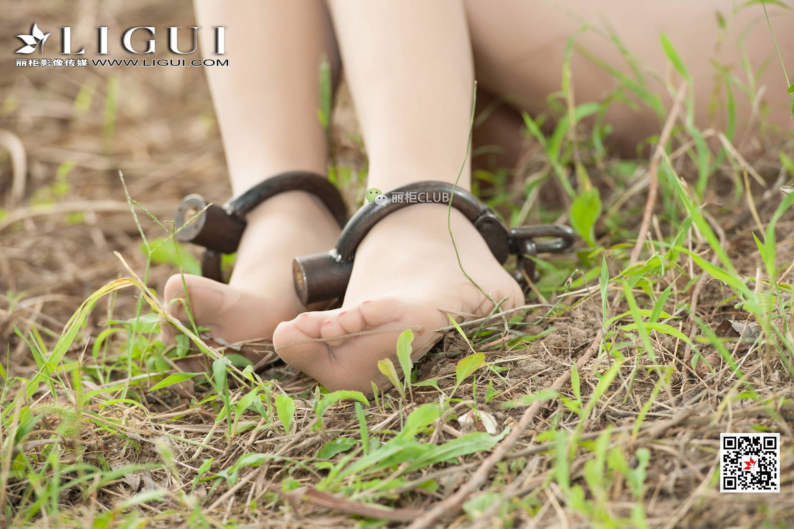 腿模思彤《旗袍美束镣铐人体》  网络丽人-图7