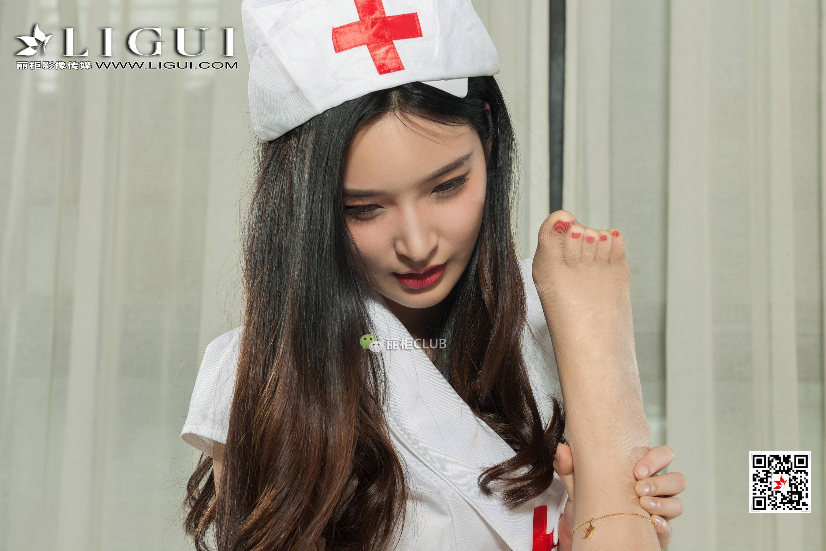 腿模雪糕&筱筱《护士急救》  网络丽人-图27