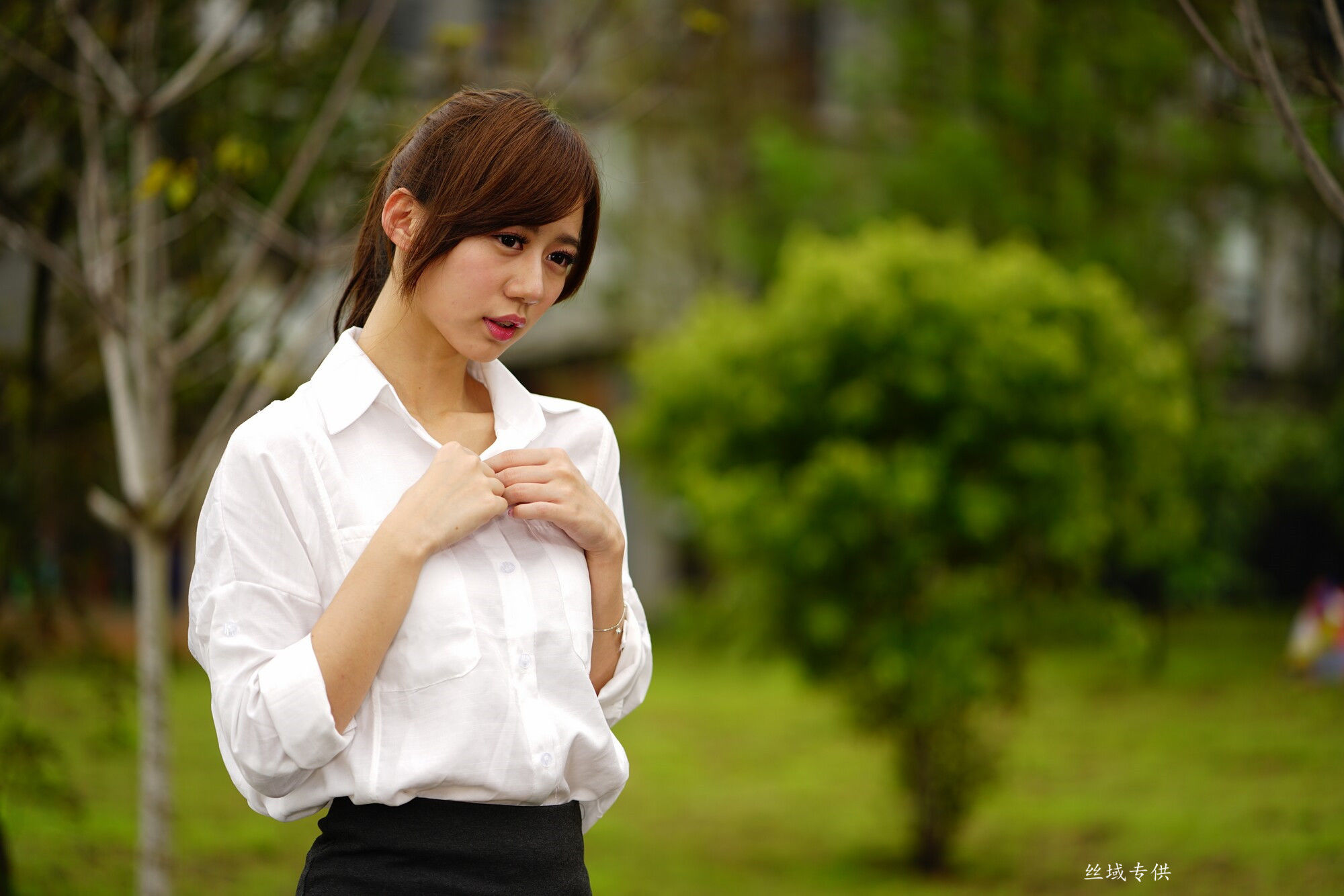 張芸菁 東海大學二校區～（教师OL套装）-图154