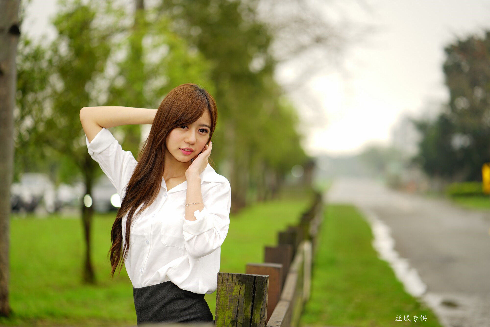 張芸菁 東海大學二校區～（教师OL套装）-图7