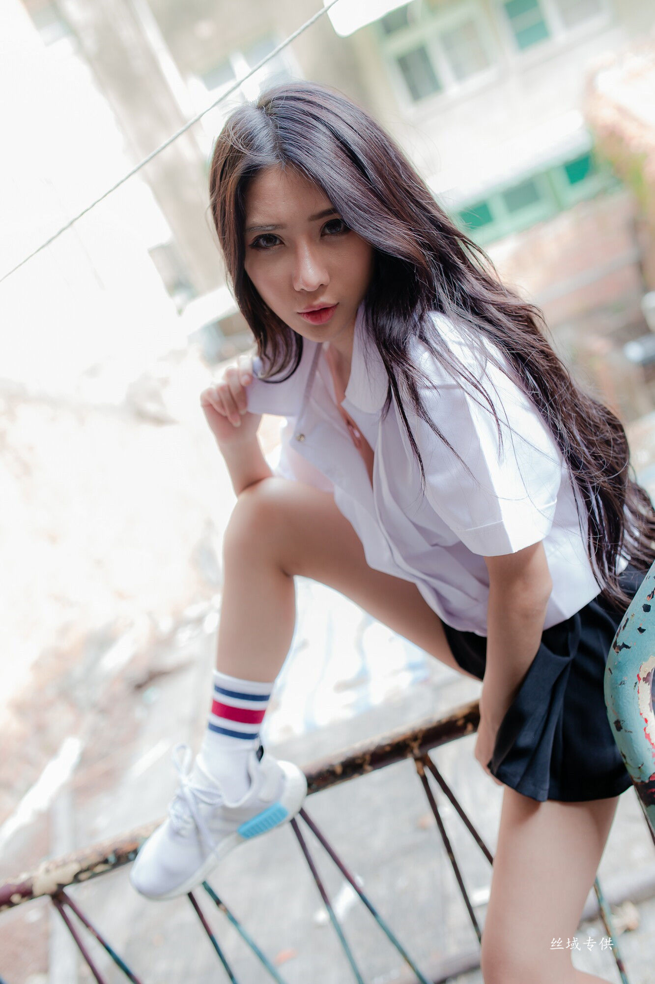 沈綺綺 水手服內衣外拍 三套服装-图9