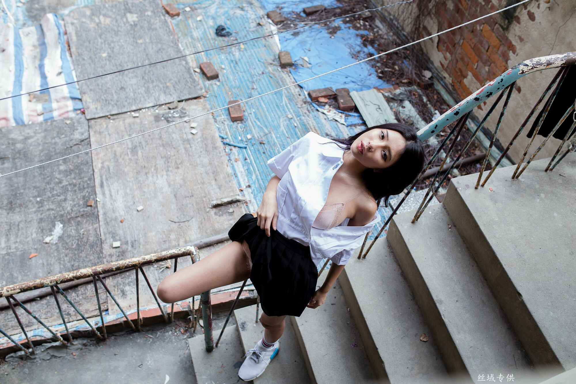 沈綺綺 水手服內衣外拍 三套服装-图21