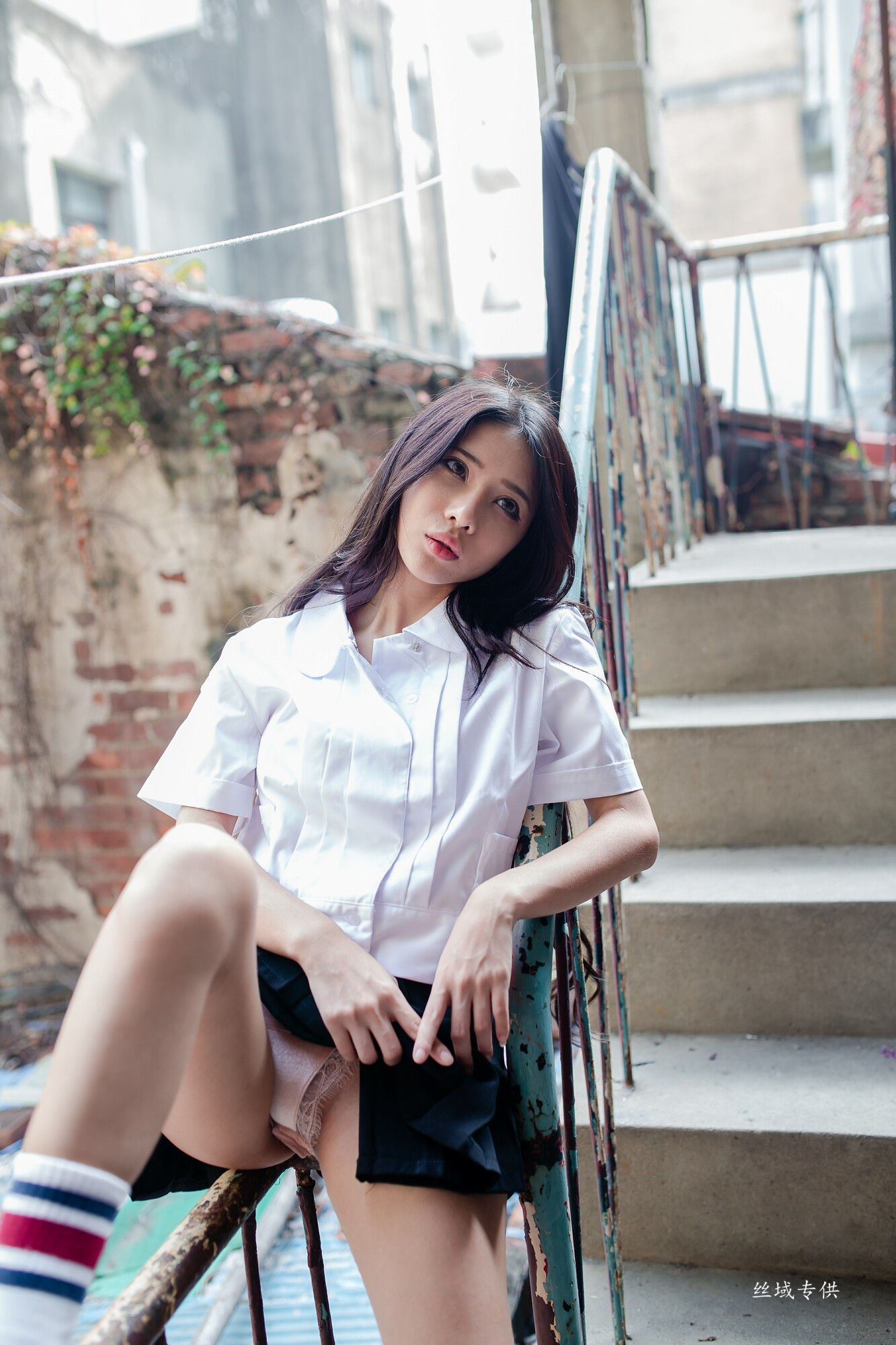 沈綺綺 水手服內衣外拍 三套服装-图4