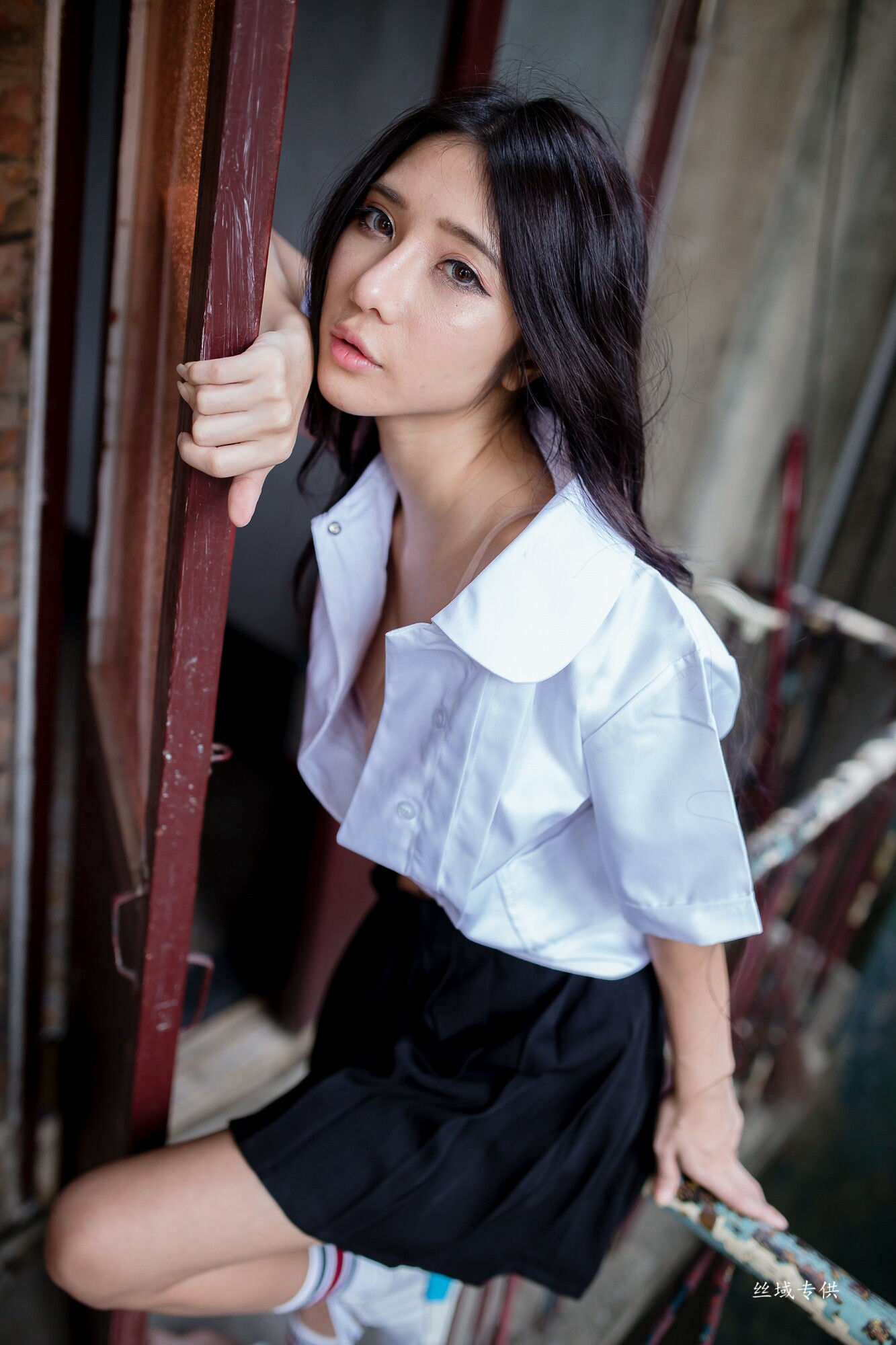 沈綺綺 水手服內衣外拍 三套服装-图78