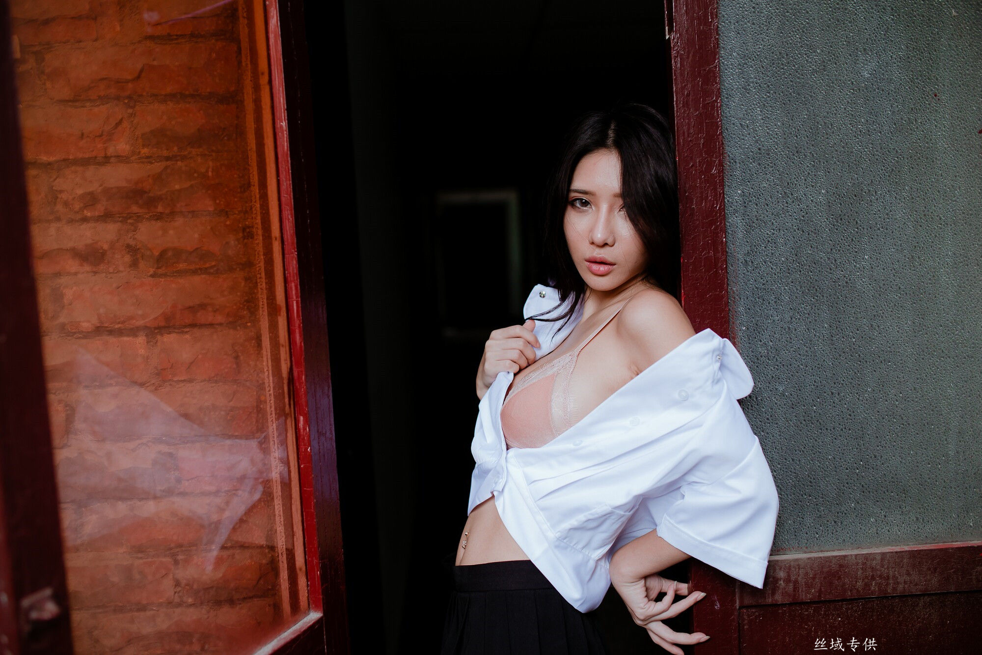 沈綺綺 水手服內衣外拍 三套服装-图86