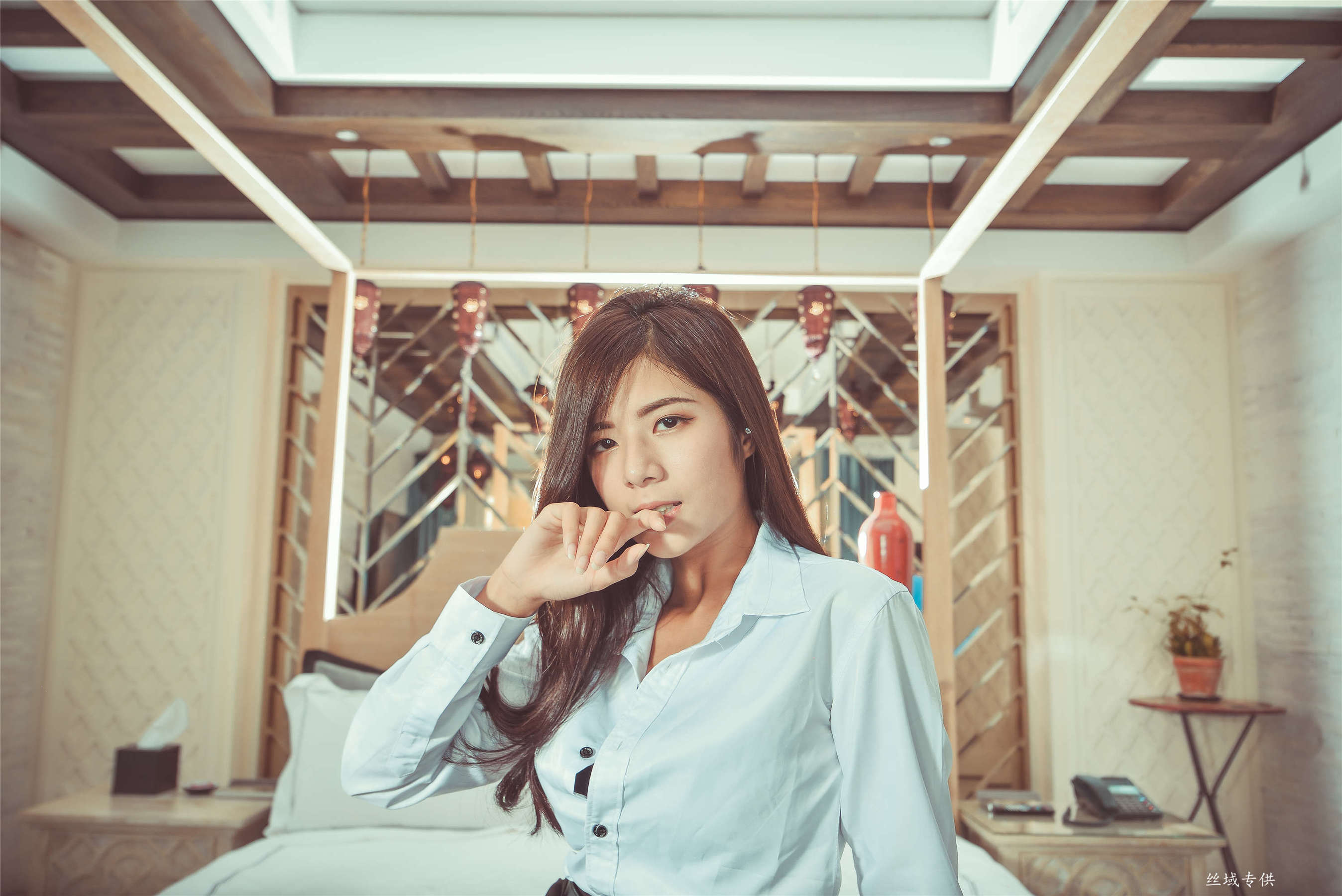 方唯真 性感.芭蕾城市渡假旅店 黑丝OL-图107