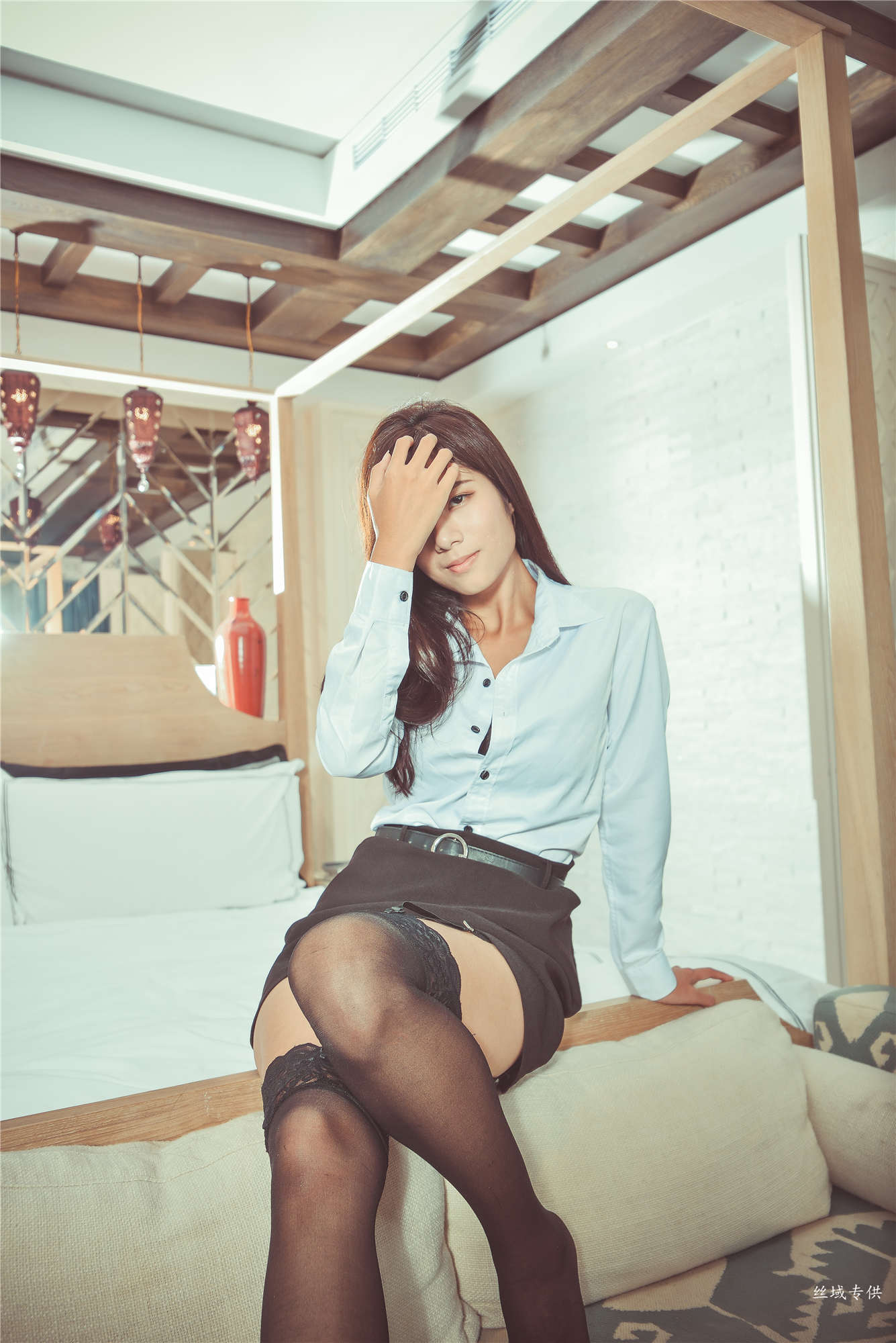 方唯真 性感.芭蕾城市渡假旅店 黑丝OL-图108