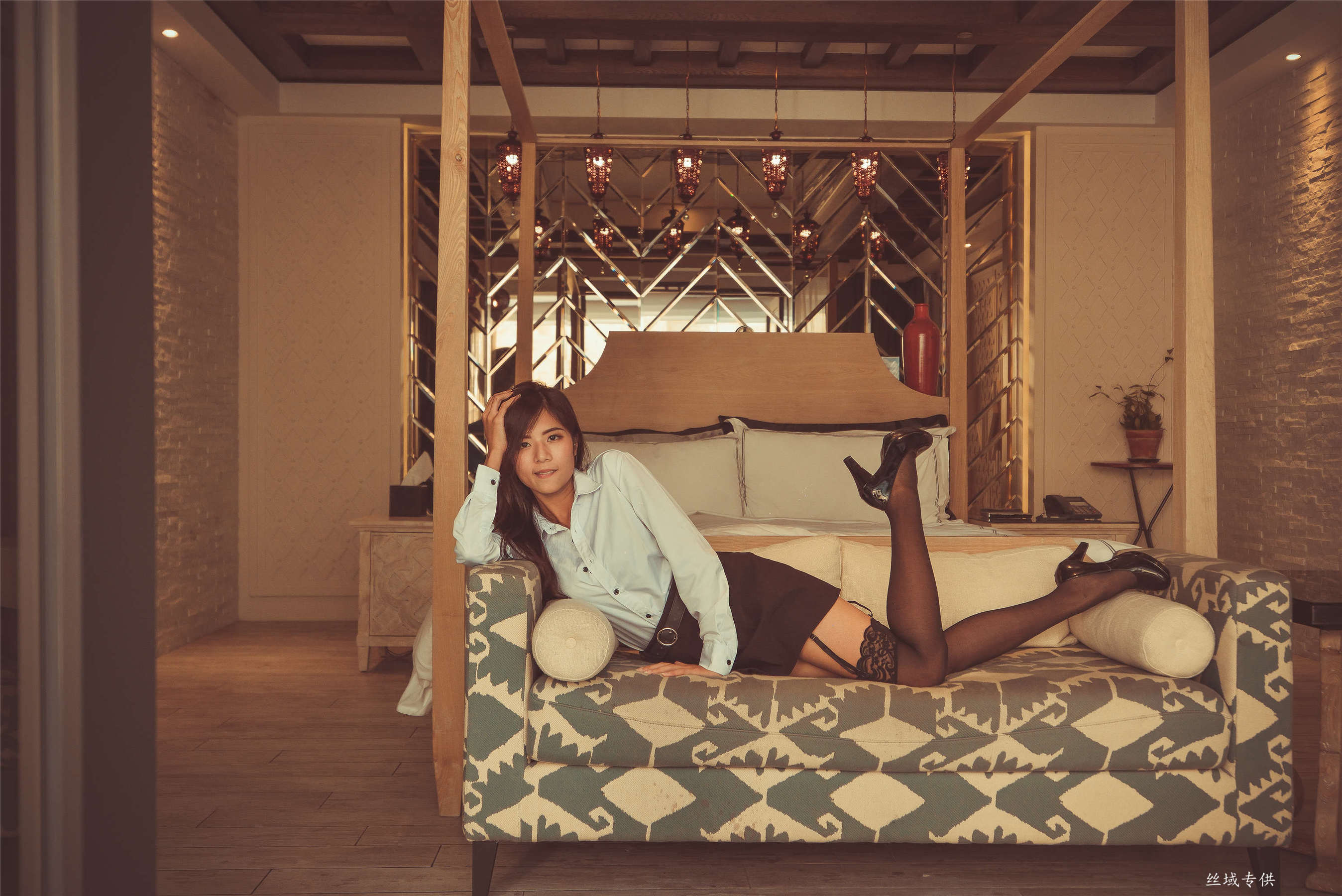 方唯真 性感.芭蕾城市渡假旅店 黑丝OL-图117