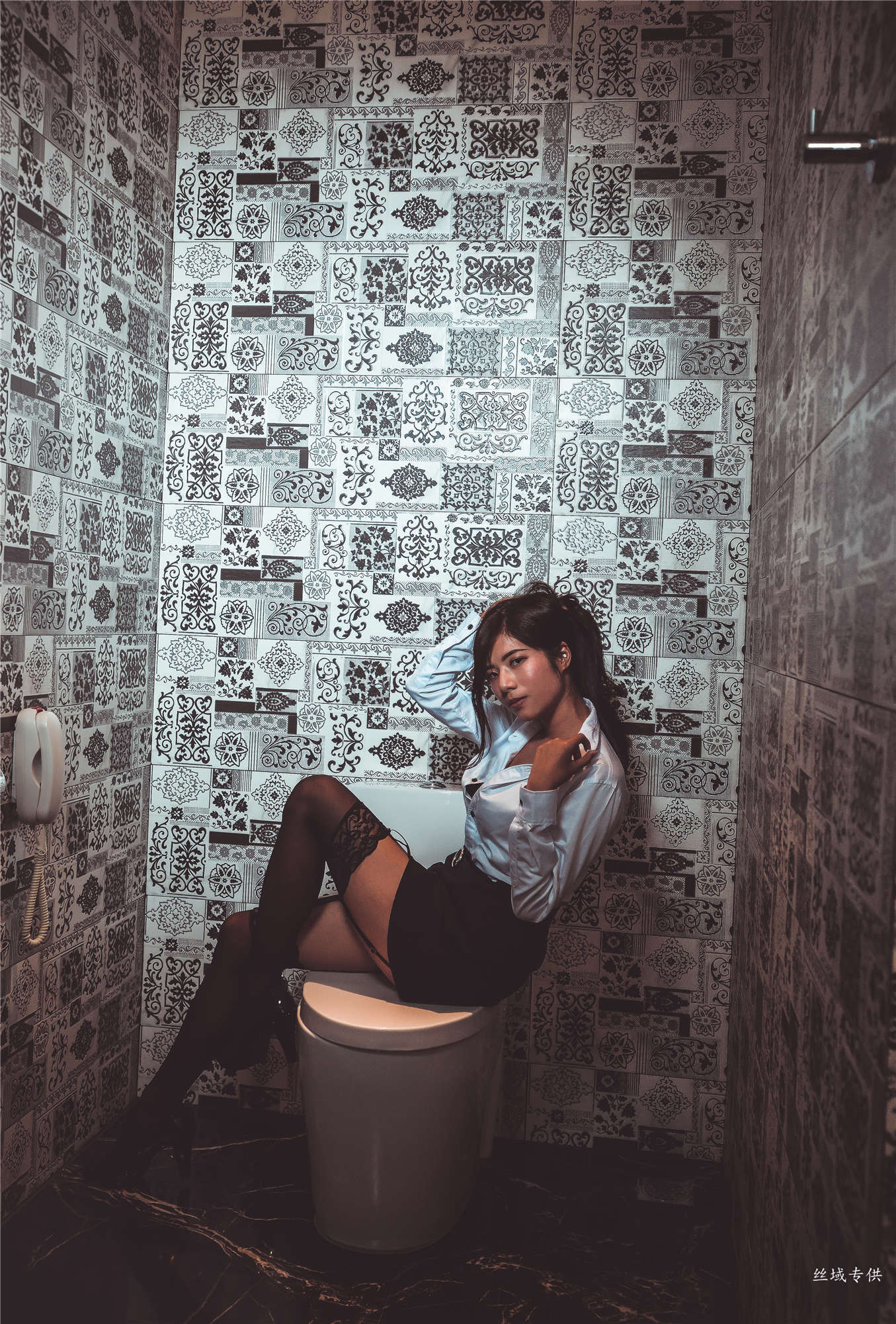 方唯真 性感.芭蕾城市渡假旅店 黑丝OL-图1