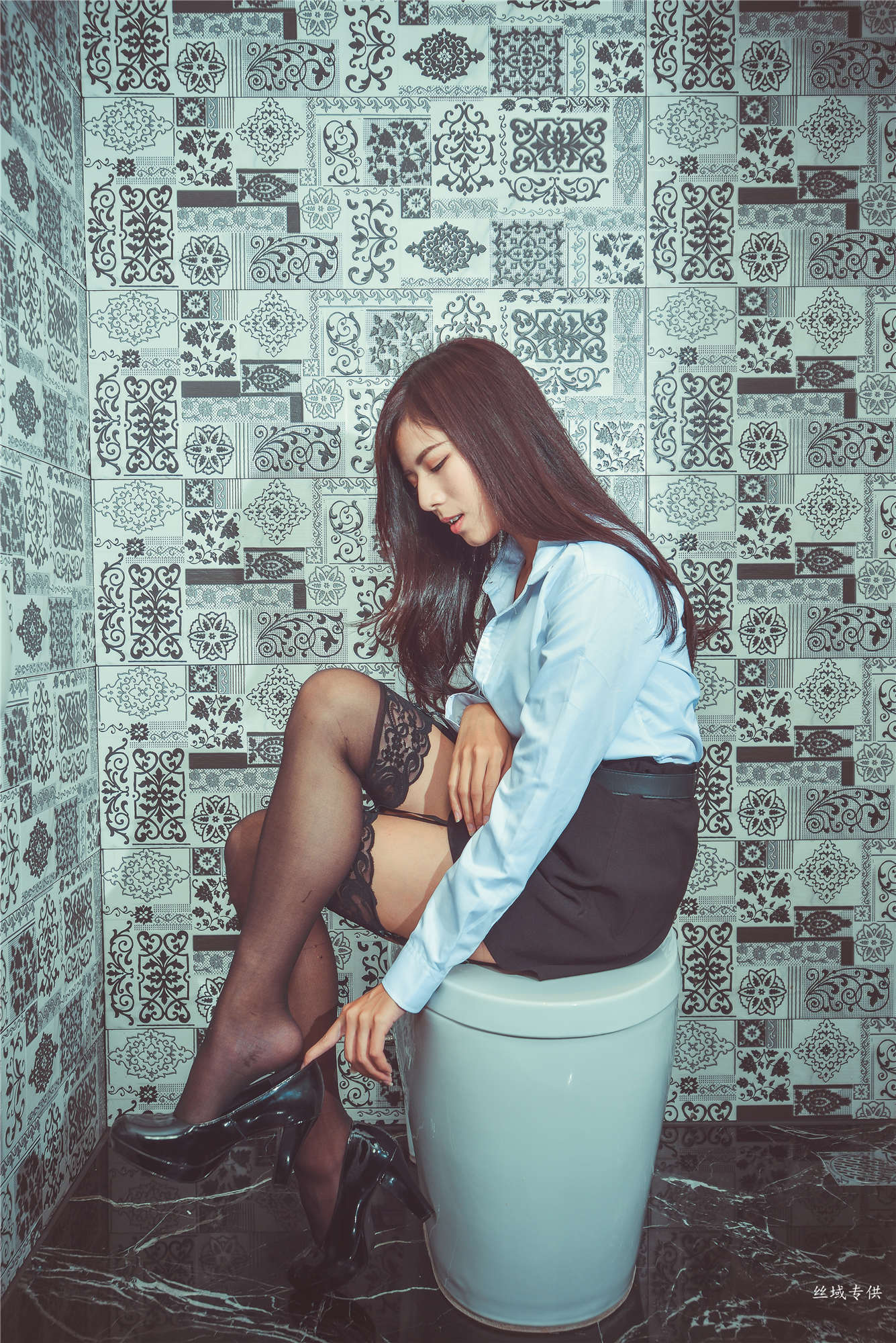 方唯真 性感.芭蕾城市渡假旅店 黑丝OL-图39