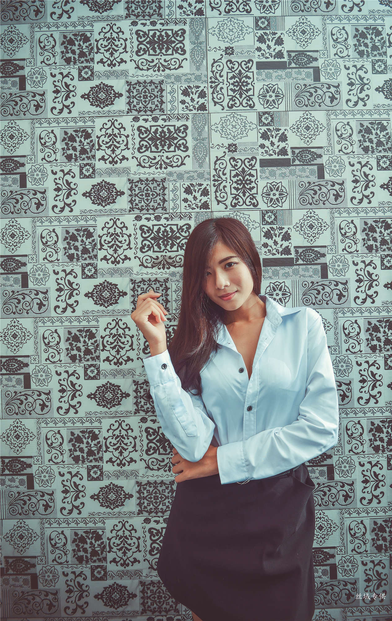 方唯真 性感.芭蕾城市渡假旅店 黑丝OL-图45