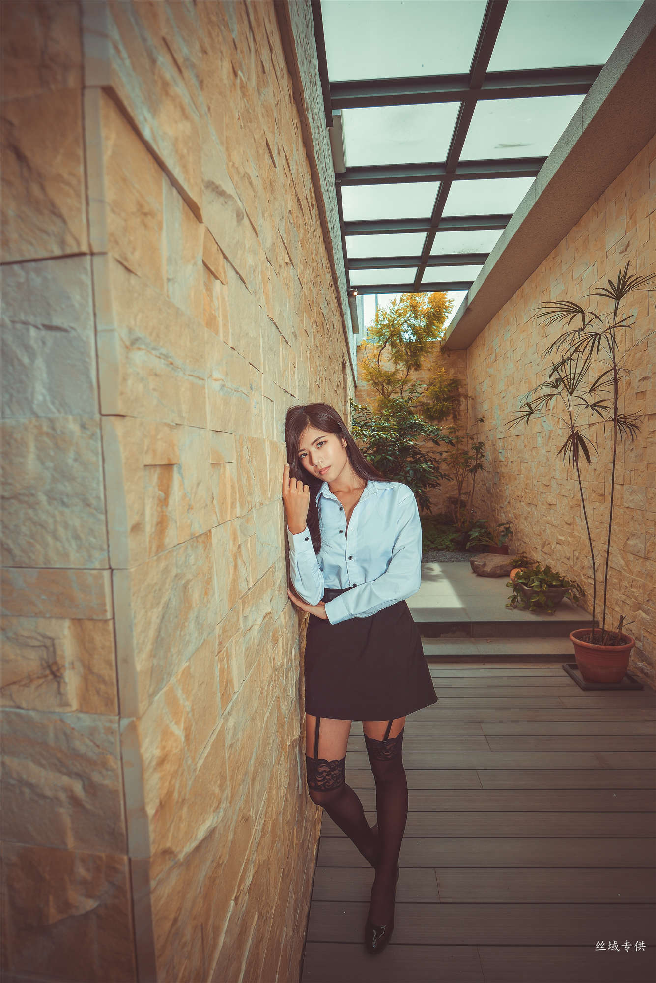 方唯真 性感.芭蕾城市渡假旅店 黑丝OL-图49