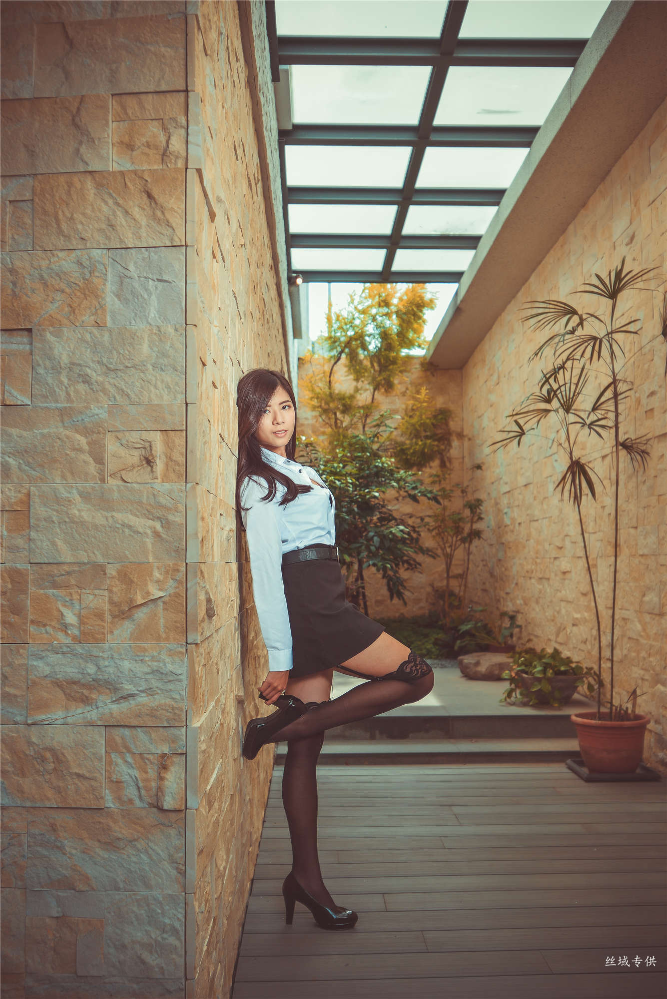 方唯真 性感.芭蕾城市渡假旅店 黑丝OL-图51