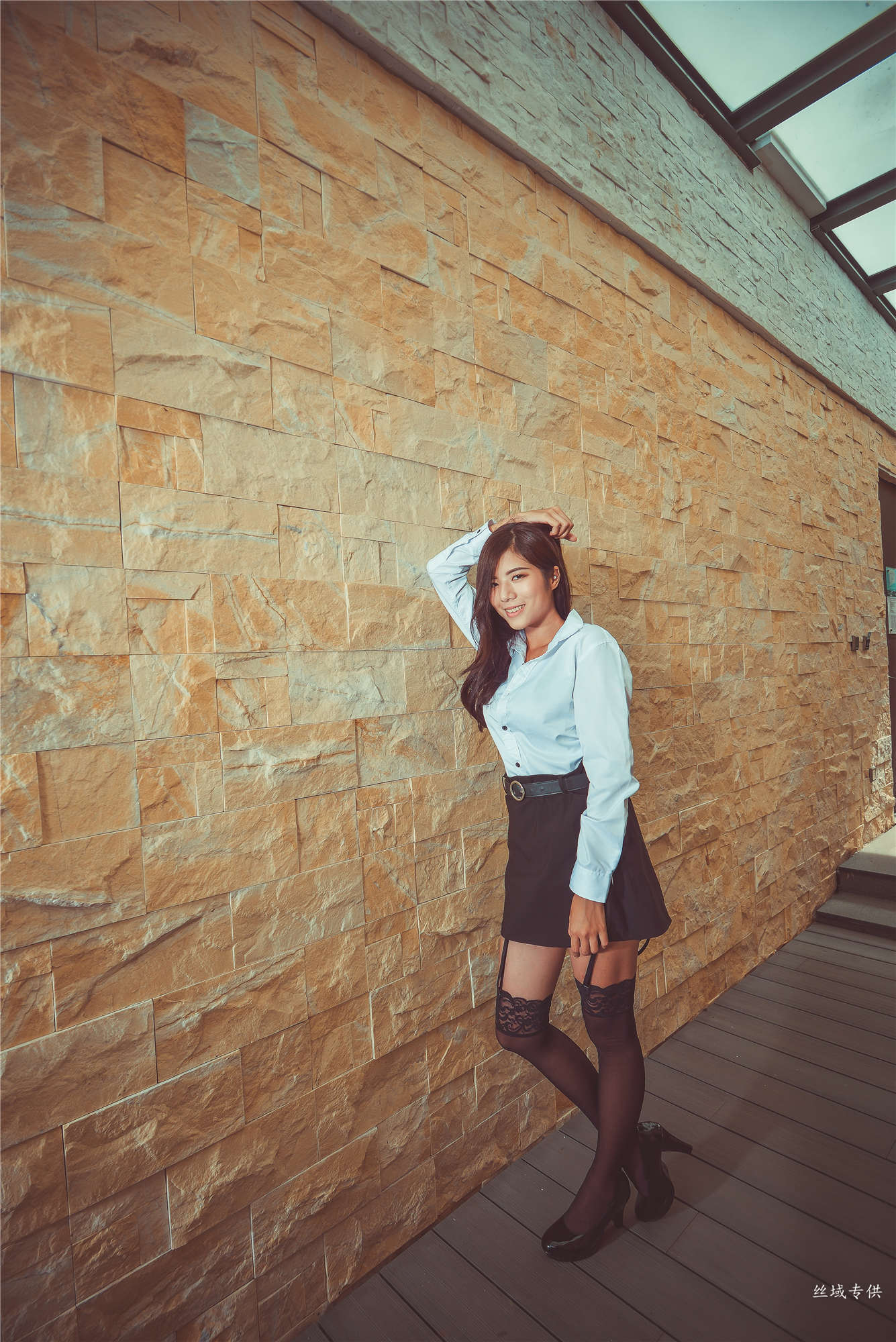 方唯真 性感.芭蕾城市渡假旅店 黑丝OL-图54