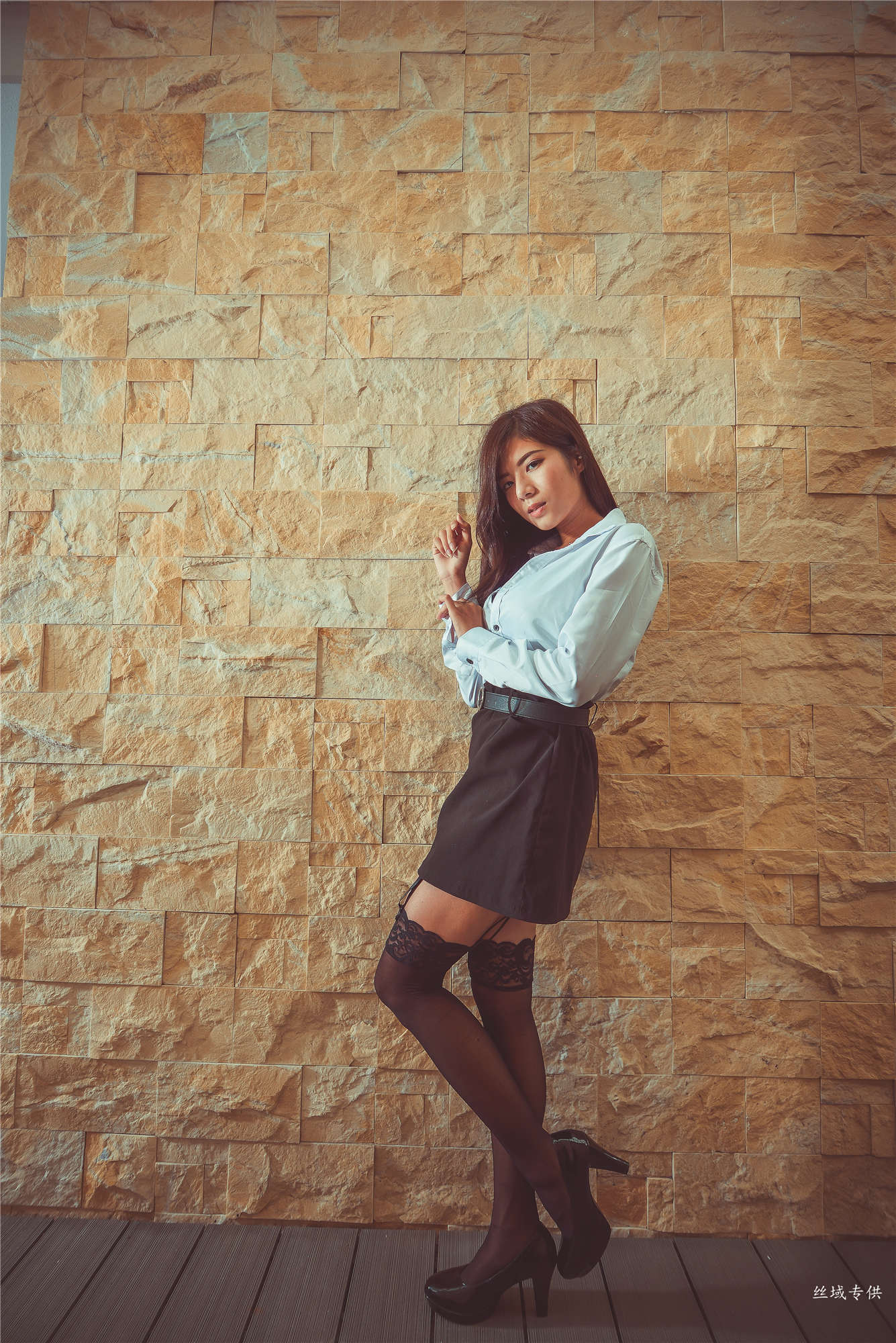 方唯真 性感.芭蕾城市渡假旅店 黑丝OL-图55