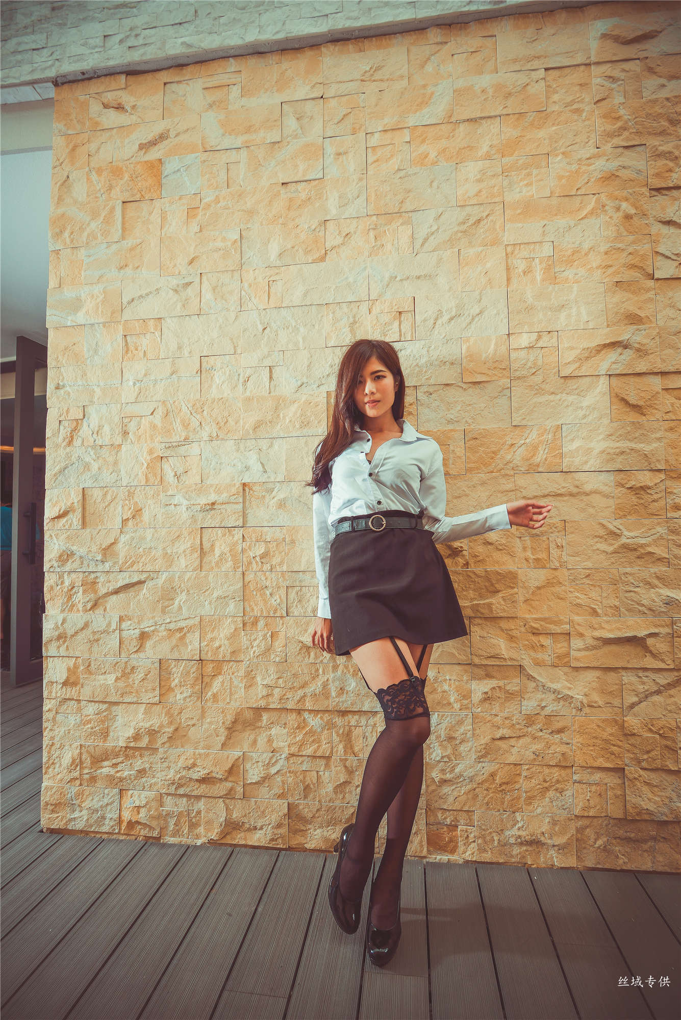 方唯真 性感.芭蕾城市渡假旅店 黑丝OL-图56