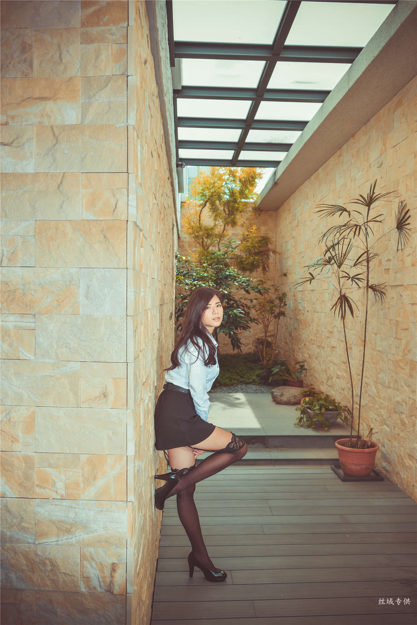 方唯真 性感.芭蕾城市渡假旅店 黑丝OL-图59