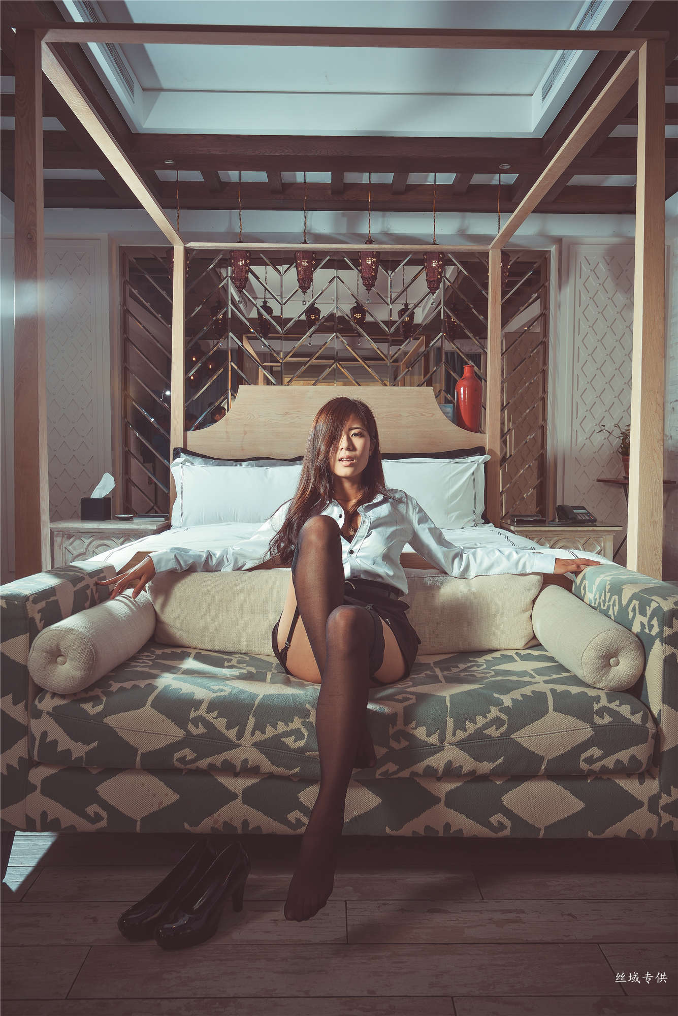 方唯真 性感.芭蕾城市渡假旅店 黑丝OL-图85