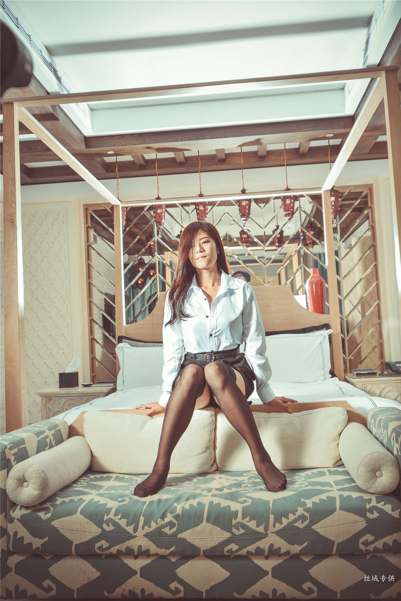 方唯真 性感.芭蕾城市渡假旅店 黑丝OL-图86