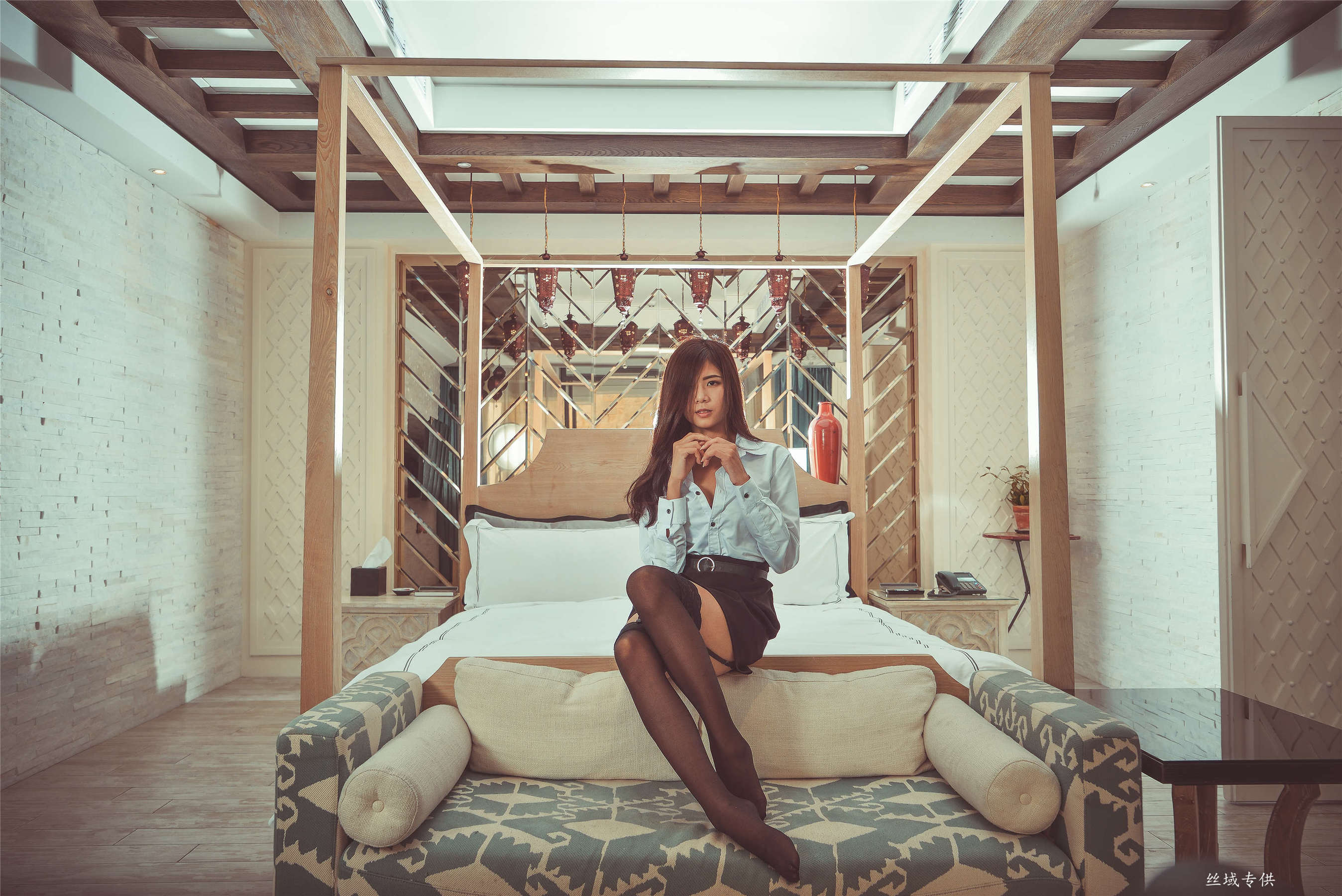 方唯真 性感.芭蕾城市渡假旅店 黑丝OL-图92