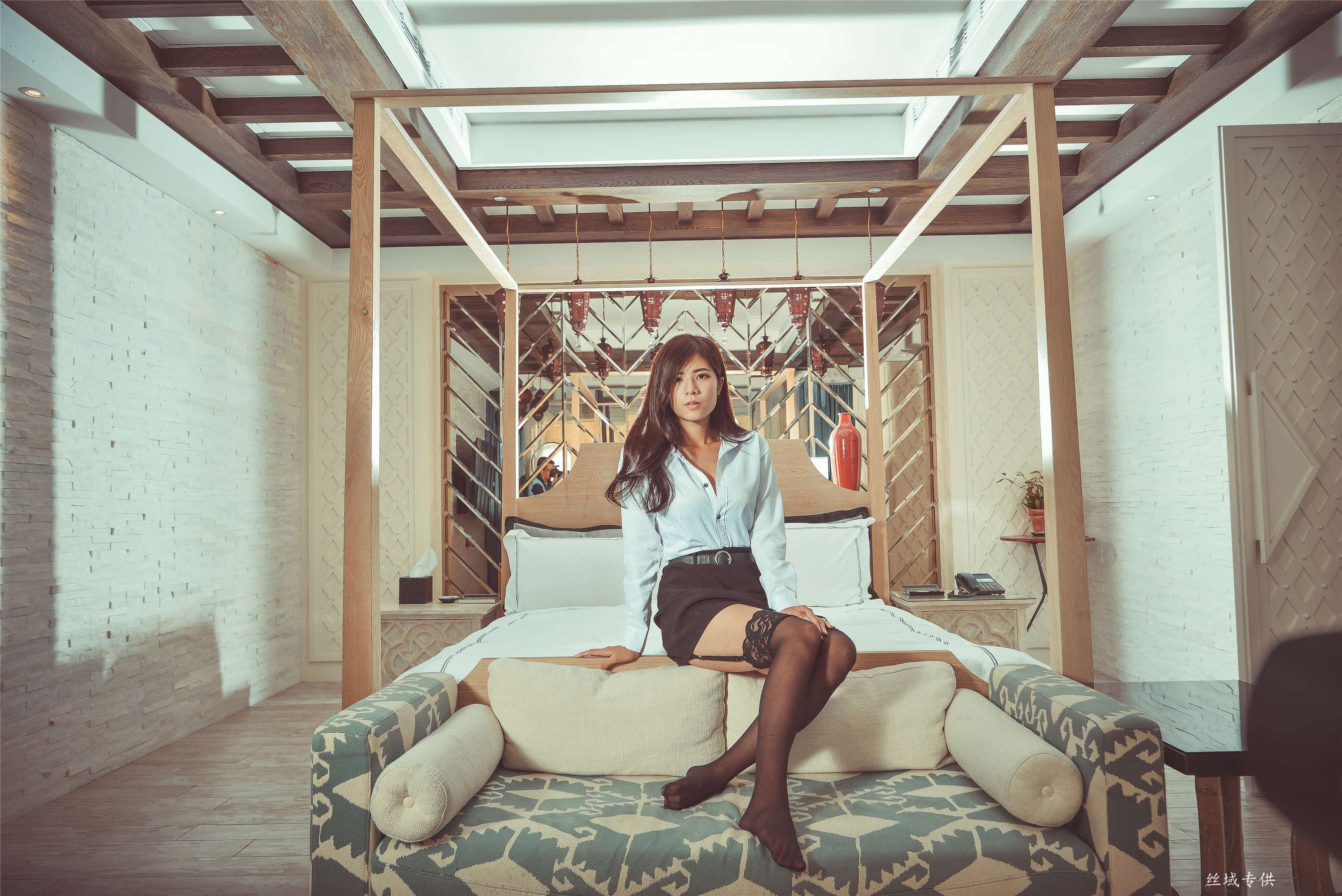 方唯真 性感.芭蕾城市渡假旅店 黑丝OL-图93