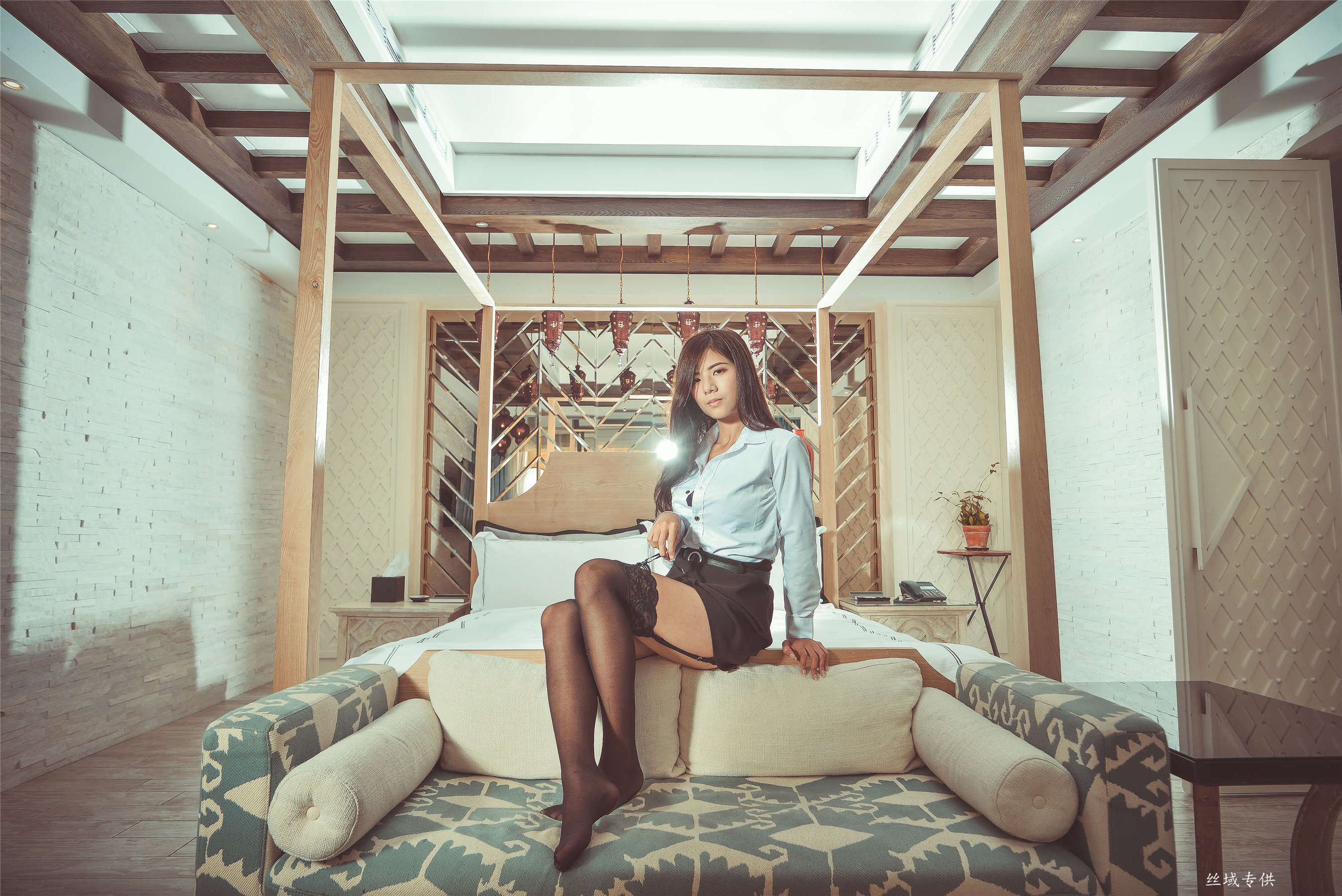 方唯真 性感.芭蕾城市渡假旅店 黑丝OL-图98