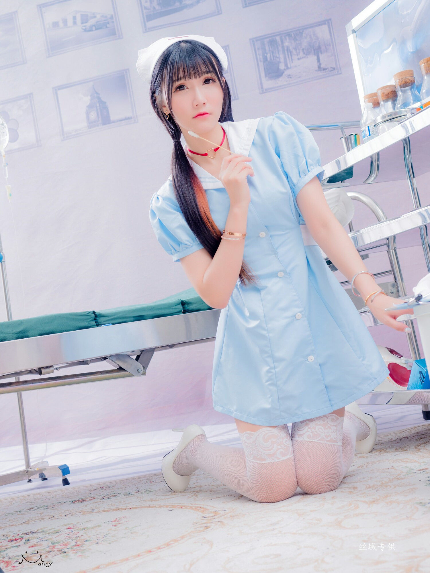 喬喬兒 粉蓝護士風-图15