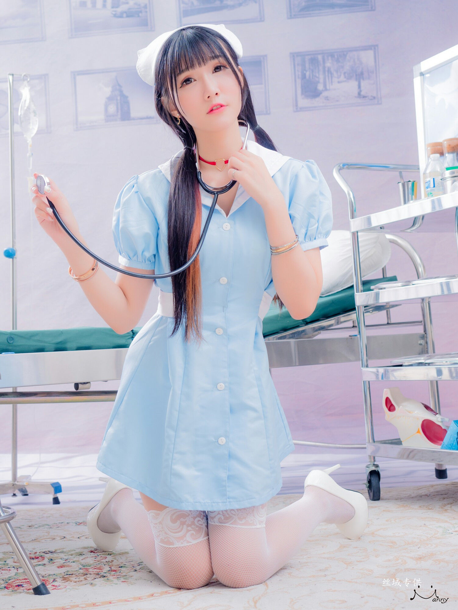 喬喬兒 粉蓝護士風-图19