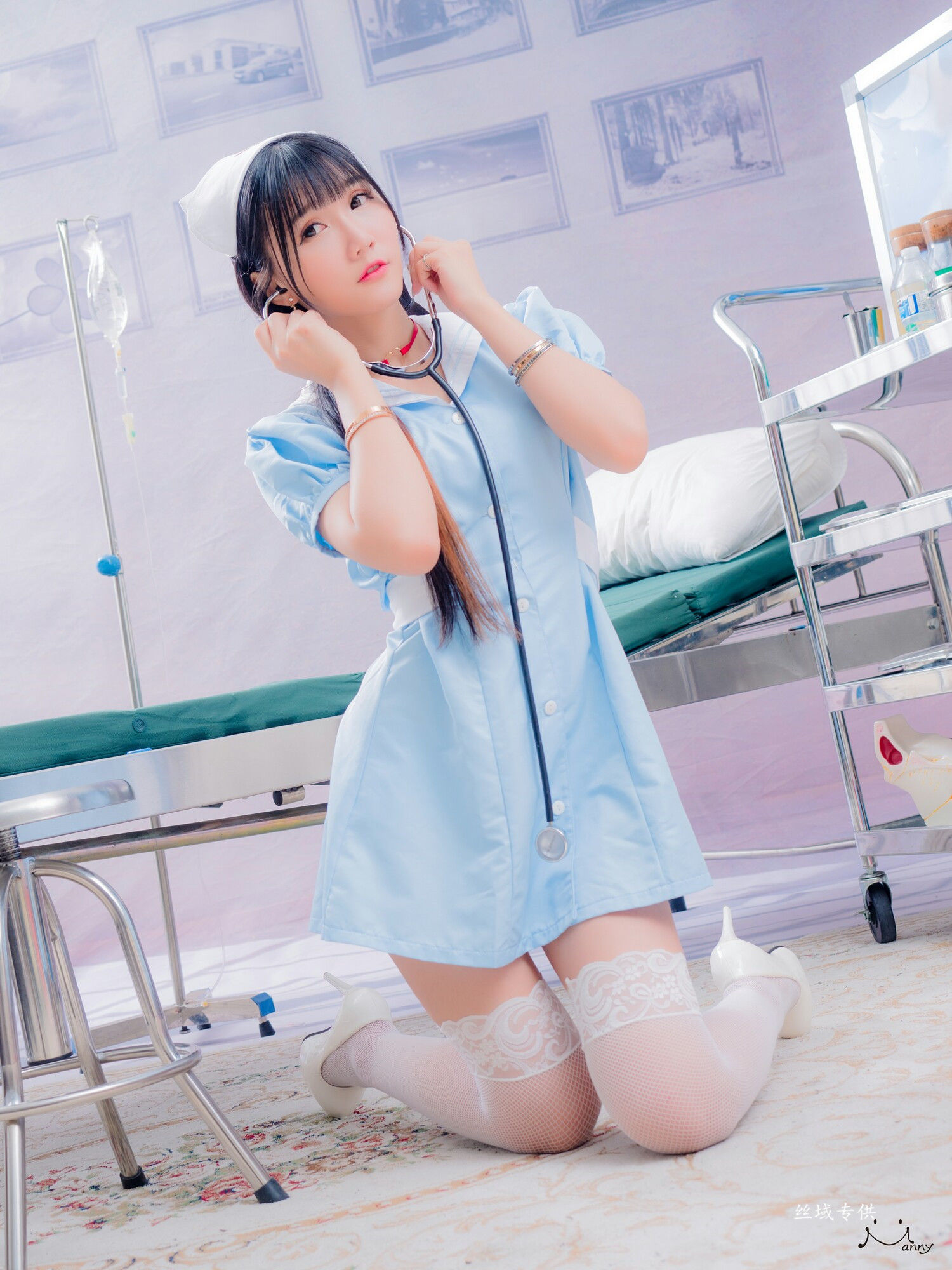喬喬兒 粉蓝護士風-图20