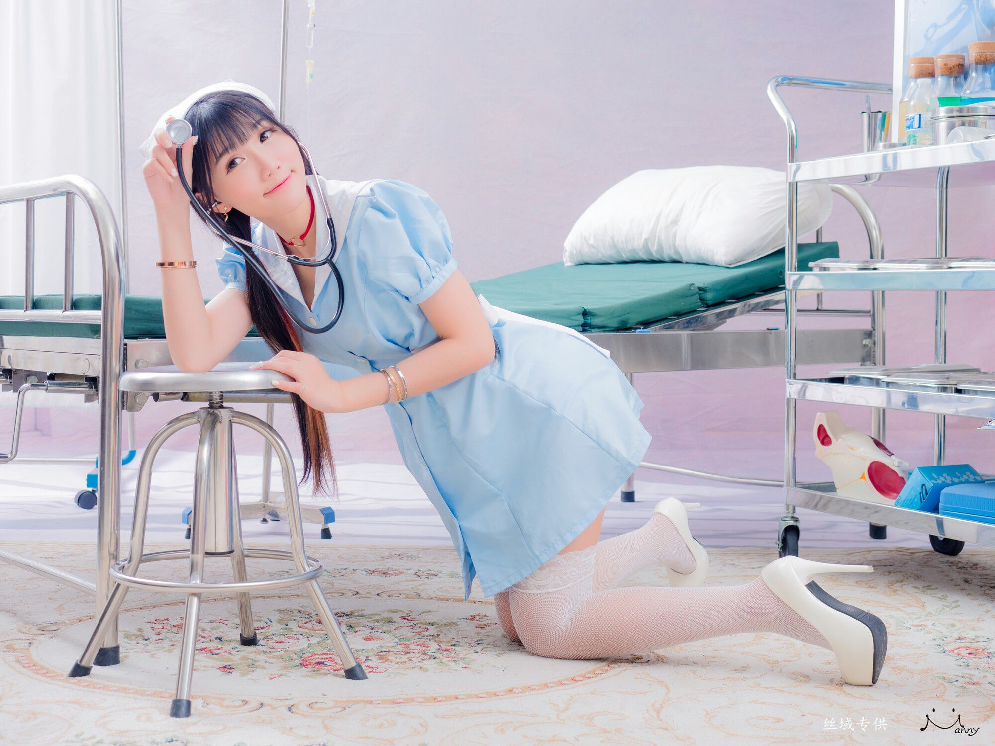 喬喬兒 粉蓝護士風-图22