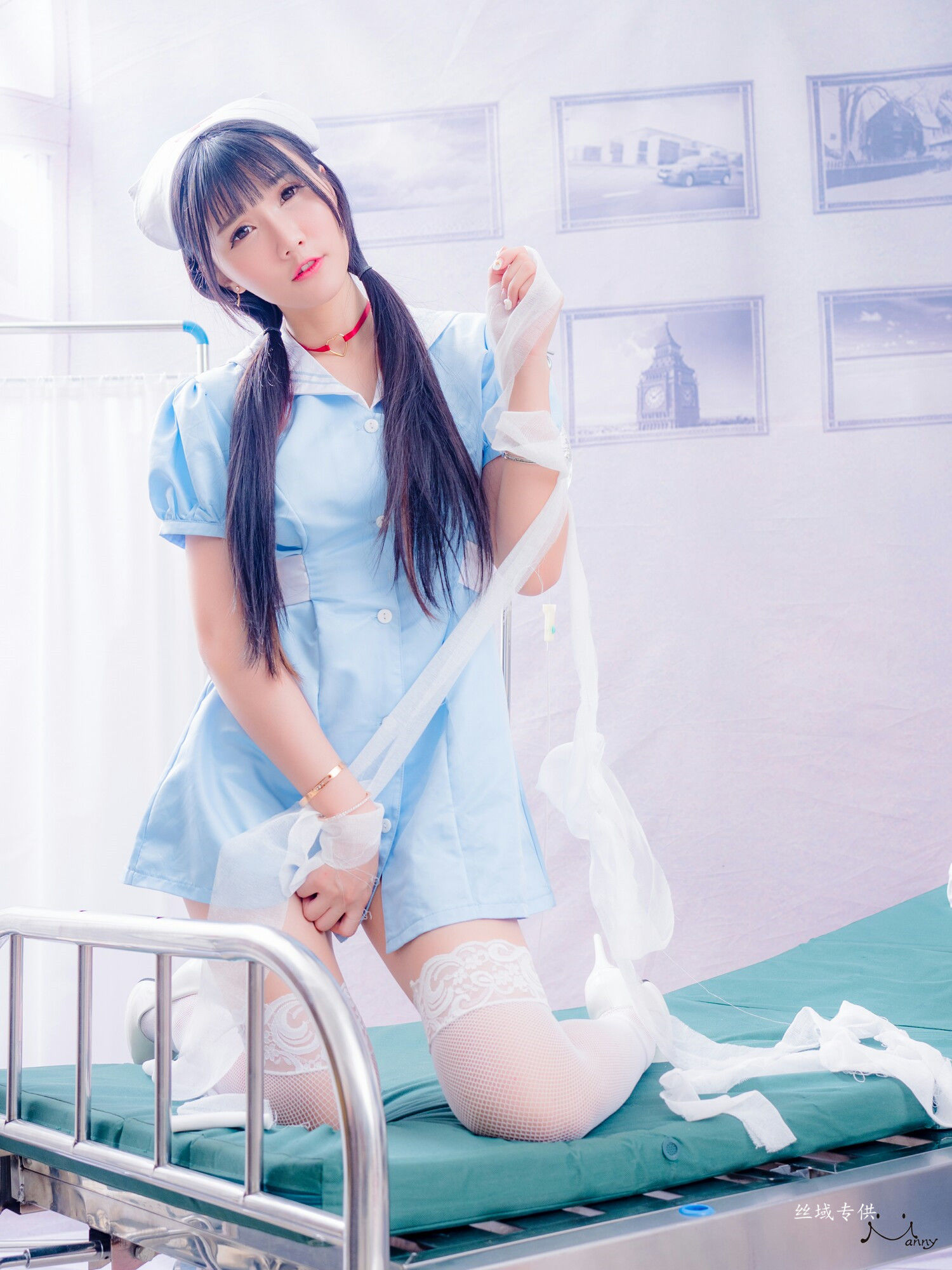 喬喬兒 粉蓝護士風-图23